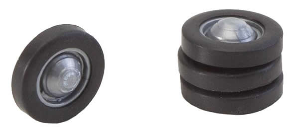 Faller 163106 All Scale Tires & Rims - Car System -- Fits N Scale Rietze Bus & HO Herpa Trabant 601S
