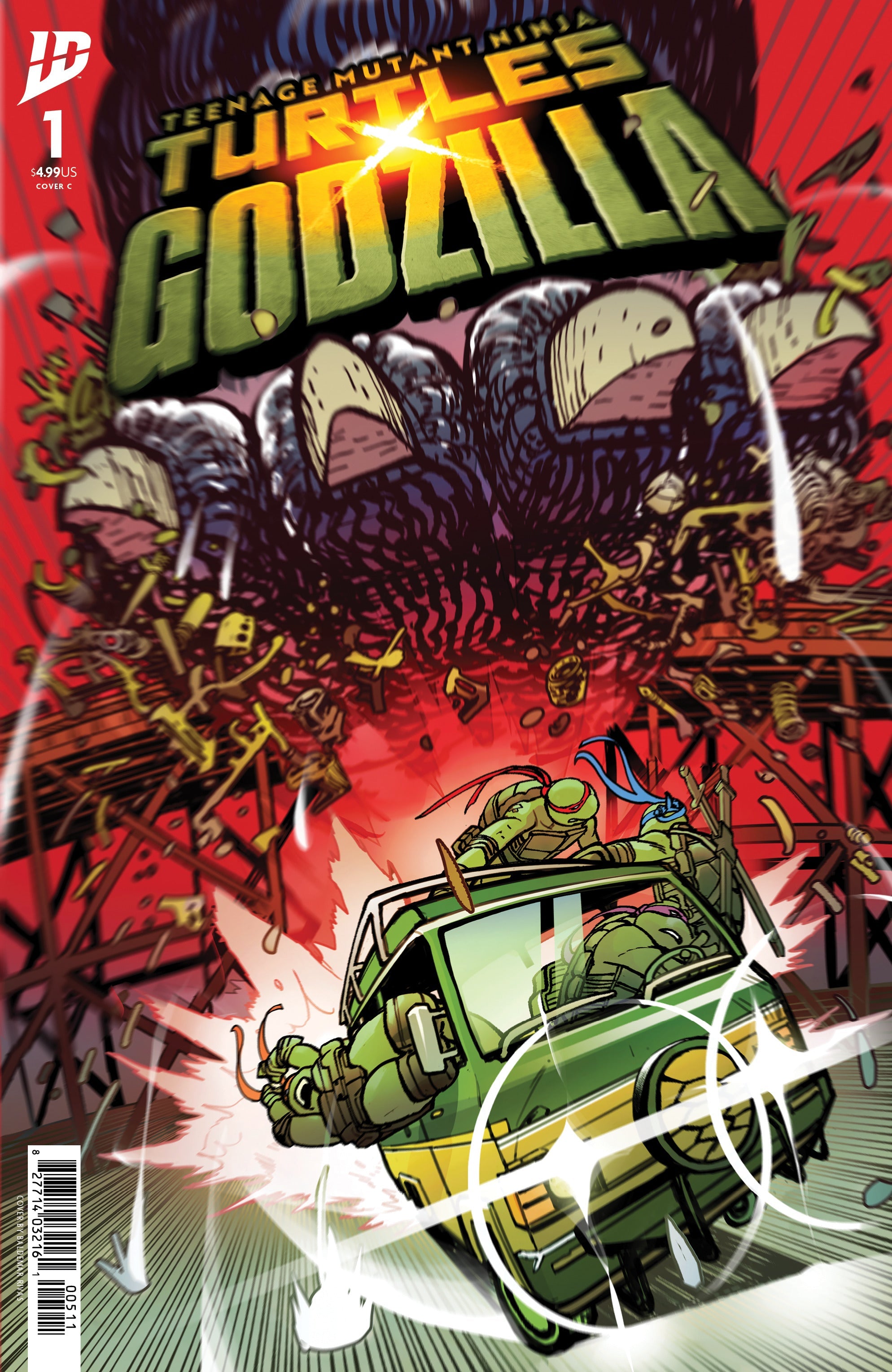 Teenage Mutant Ninja Turtles X Godzilla #1 C Baldemar Rivas (11/12/2025) Idw