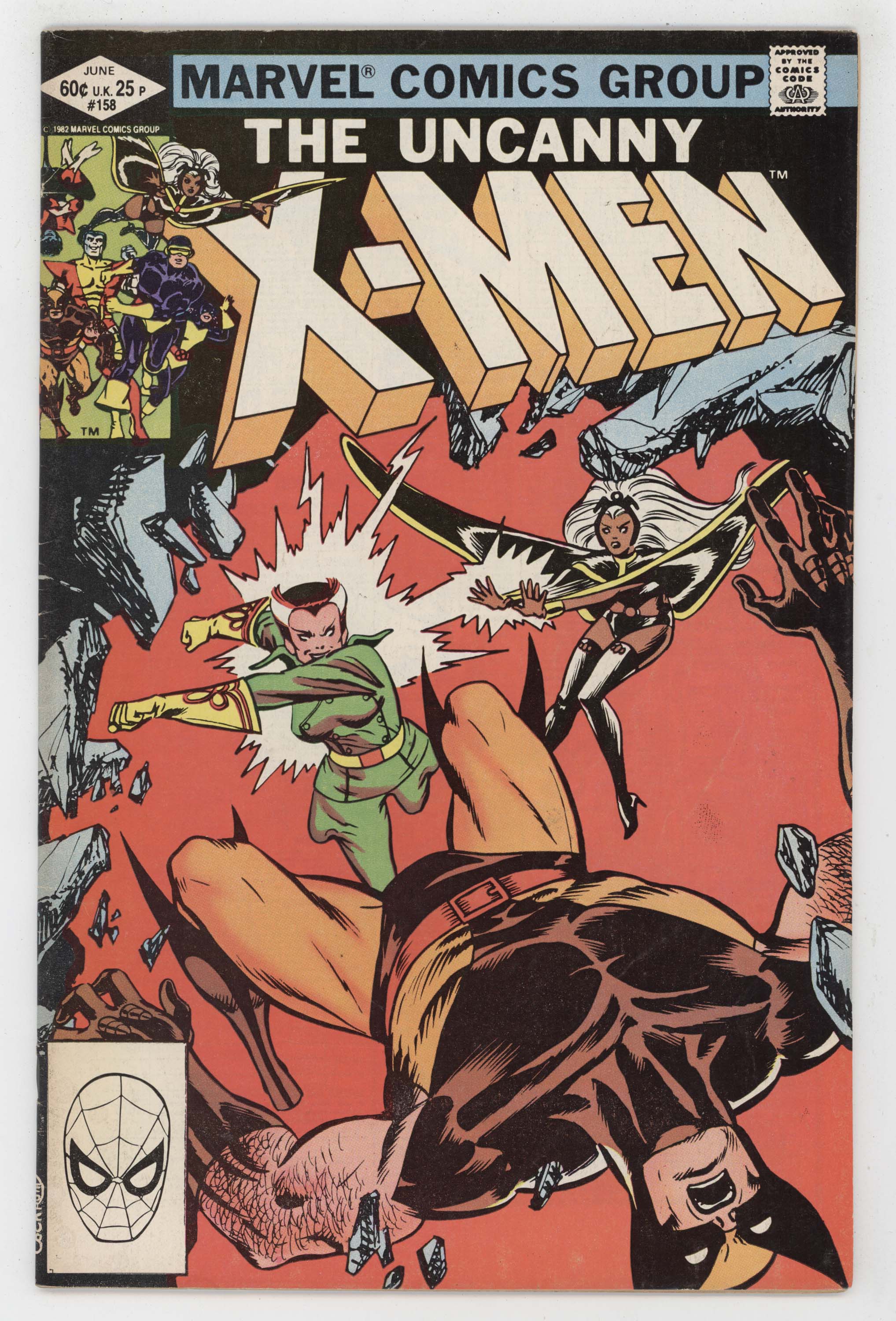 Uncanny X-Men 158 Marvel 1982 FN VF Wolverine 2nd Rogue Mystique Storm