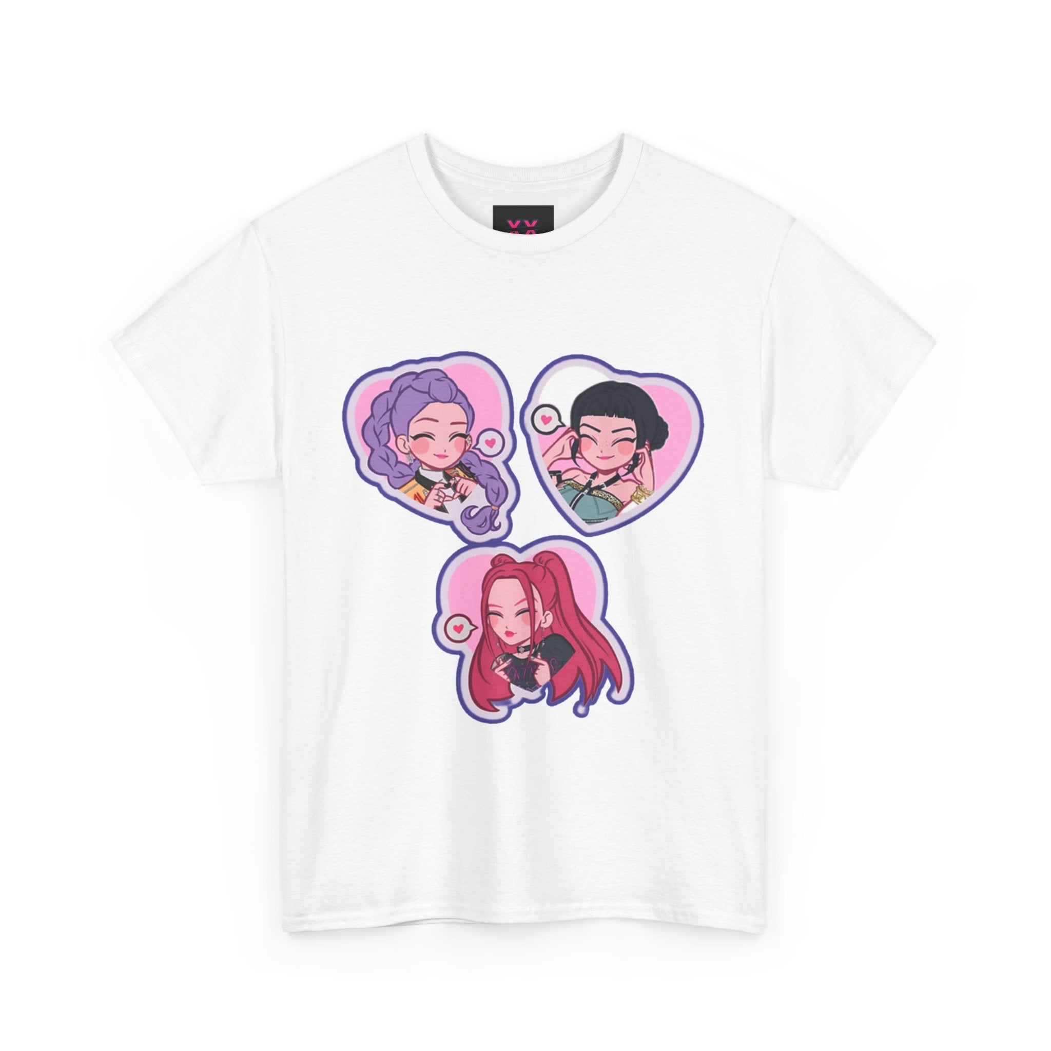 Idol style 1 Cotton Tee | Cute Character Tees, Graphic T-Shirts, Kawaii Apparel, Gift for Friends, Casual Streetwear