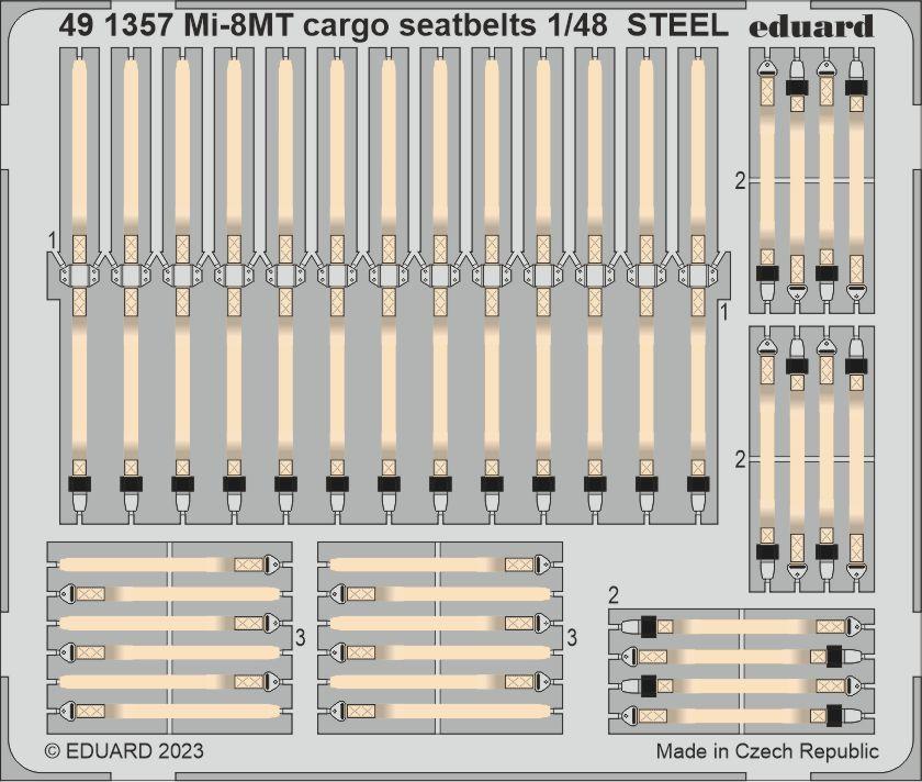 Eduard 491357 1/48 Aircraft- Mi8MT Cargo Seatbelts Steel for TSM (Painted)