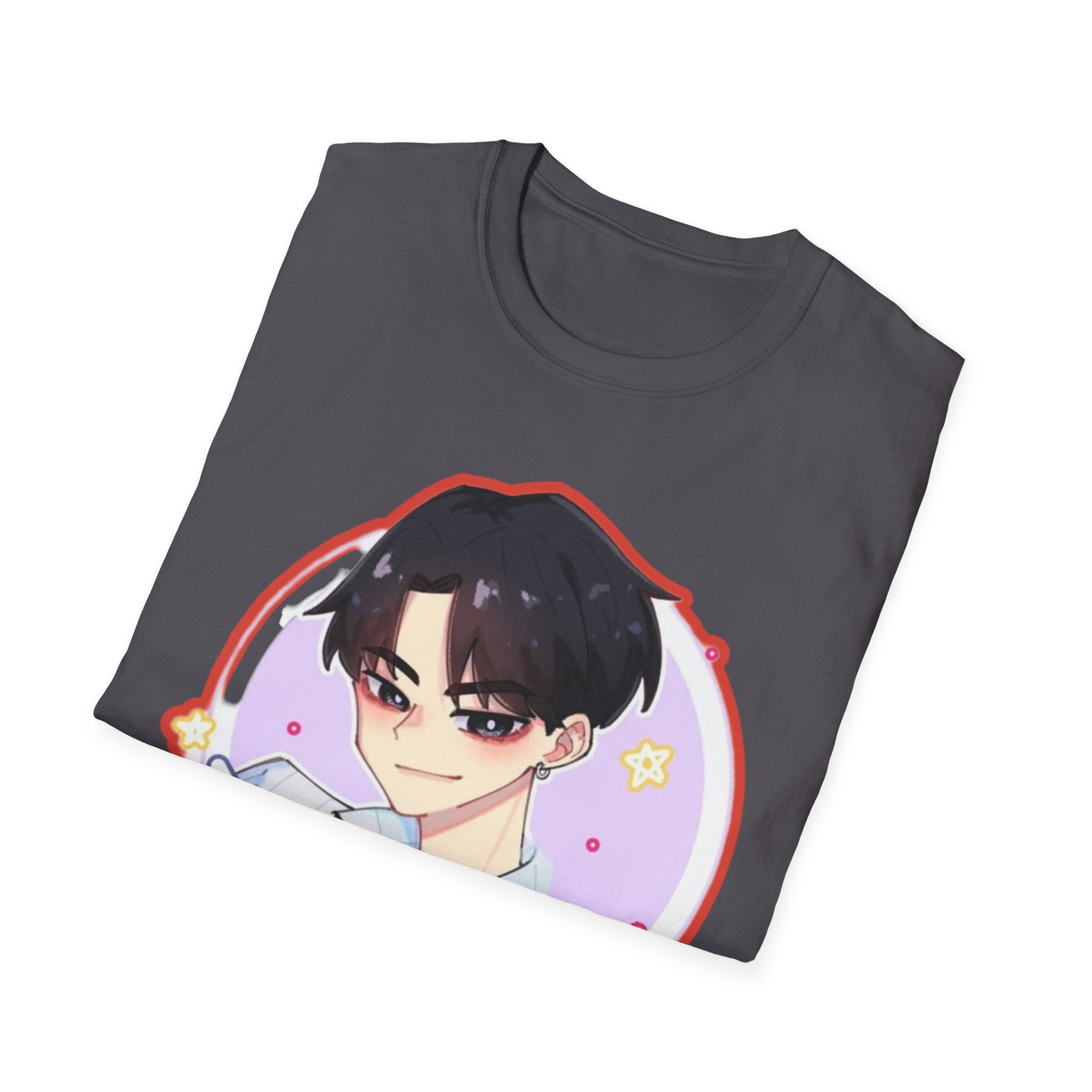 Anime Character kpop boy 2 T-Shirt, Cute Graphic Tee, Unisex Casual Wear, Gift for Teens, Kawaii Fashion, Birthday Present