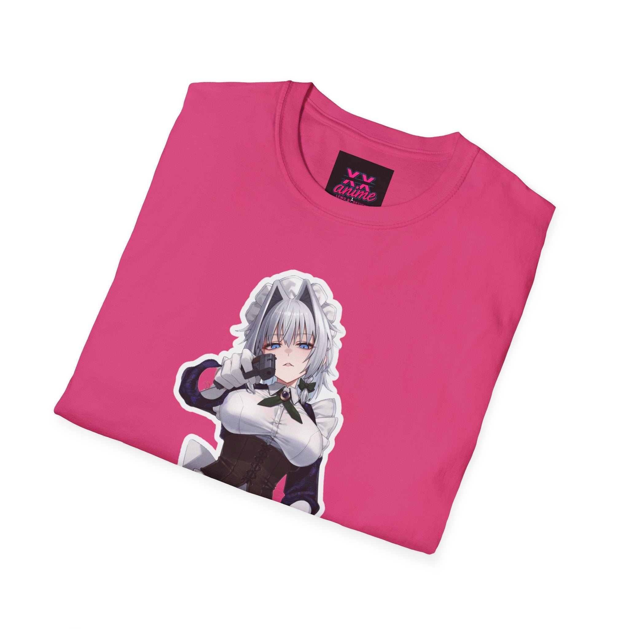 Anime-Inspired Unisex lewd gun T-Shirt - Fun, Playful Design, Perfect for Anime Lovers, Cosplay, Gifts, Casual Wear, and Conventions