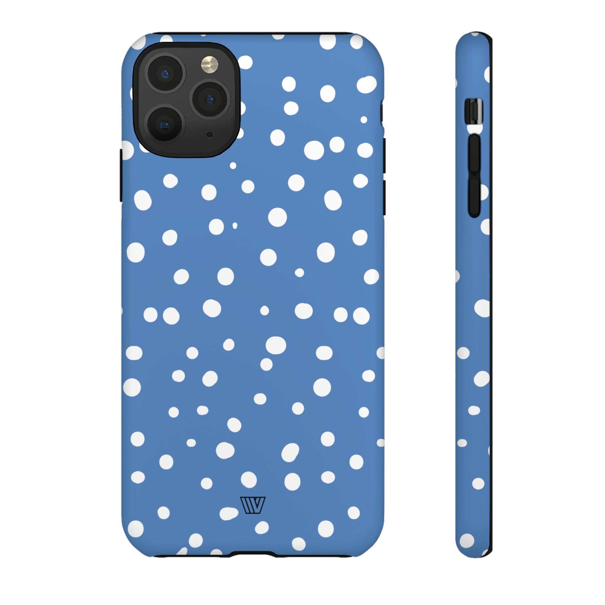 DUSTY BLUE DOTS | Tough Phone Case