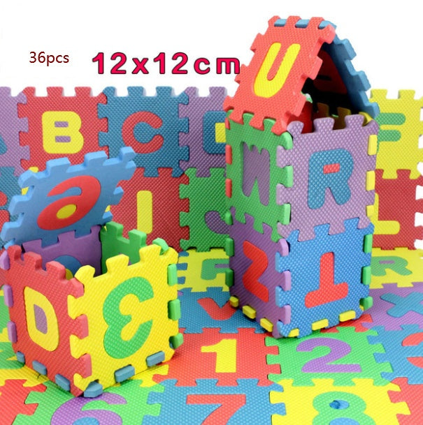 Colorful Foam Alphabet & Number Puzzle Mat – 36-Piece Educational Toy Set