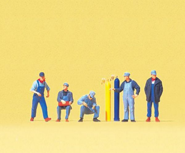 Preiser 79214 N Scale Railroad Personnel -- US Railway Personnel pkg(5)