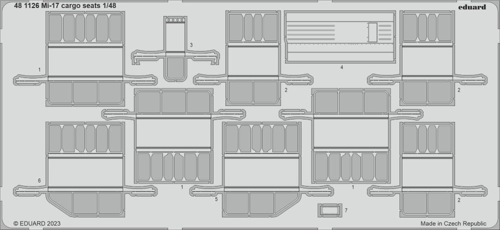 Eduard 481126 1/48 Aircraft- Mi17 Cargo Seats for TSM