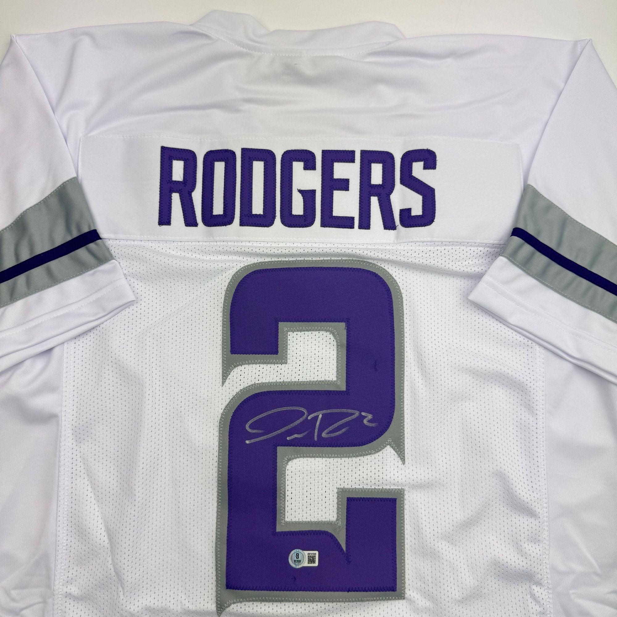 Autographed/Signed Isaiah Rodgers Minnesota White Out Alternate Football Jersey Beckett BAS COA