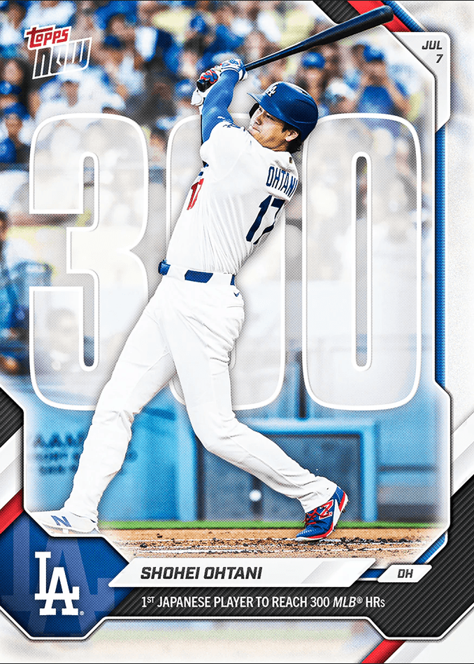 2026 Topps Now Shohei Ohtani #428 1st Japanese Player to Reach 300 MLB Home Runs Los Angeles Dodgers Baseball Card