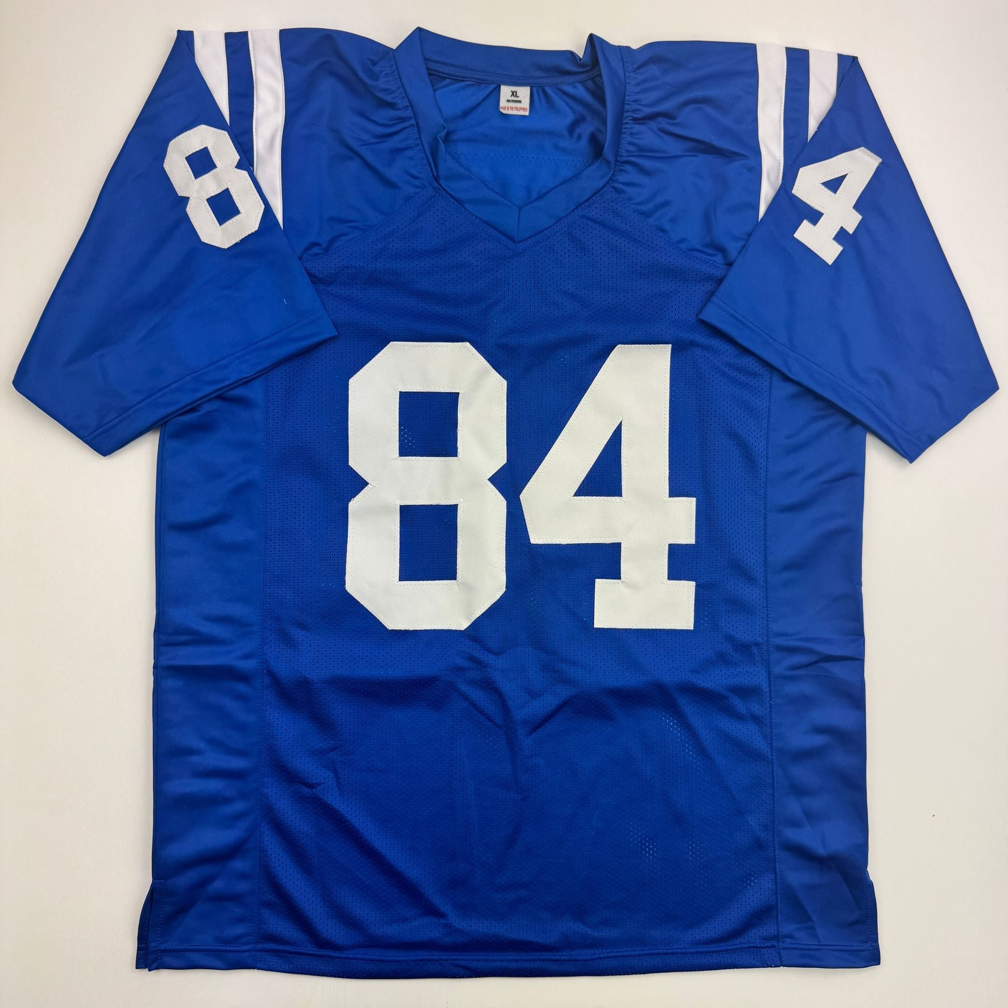 Autographed/Signed Tyler Warren Indianapolis Blue Football Jersey JSA COA