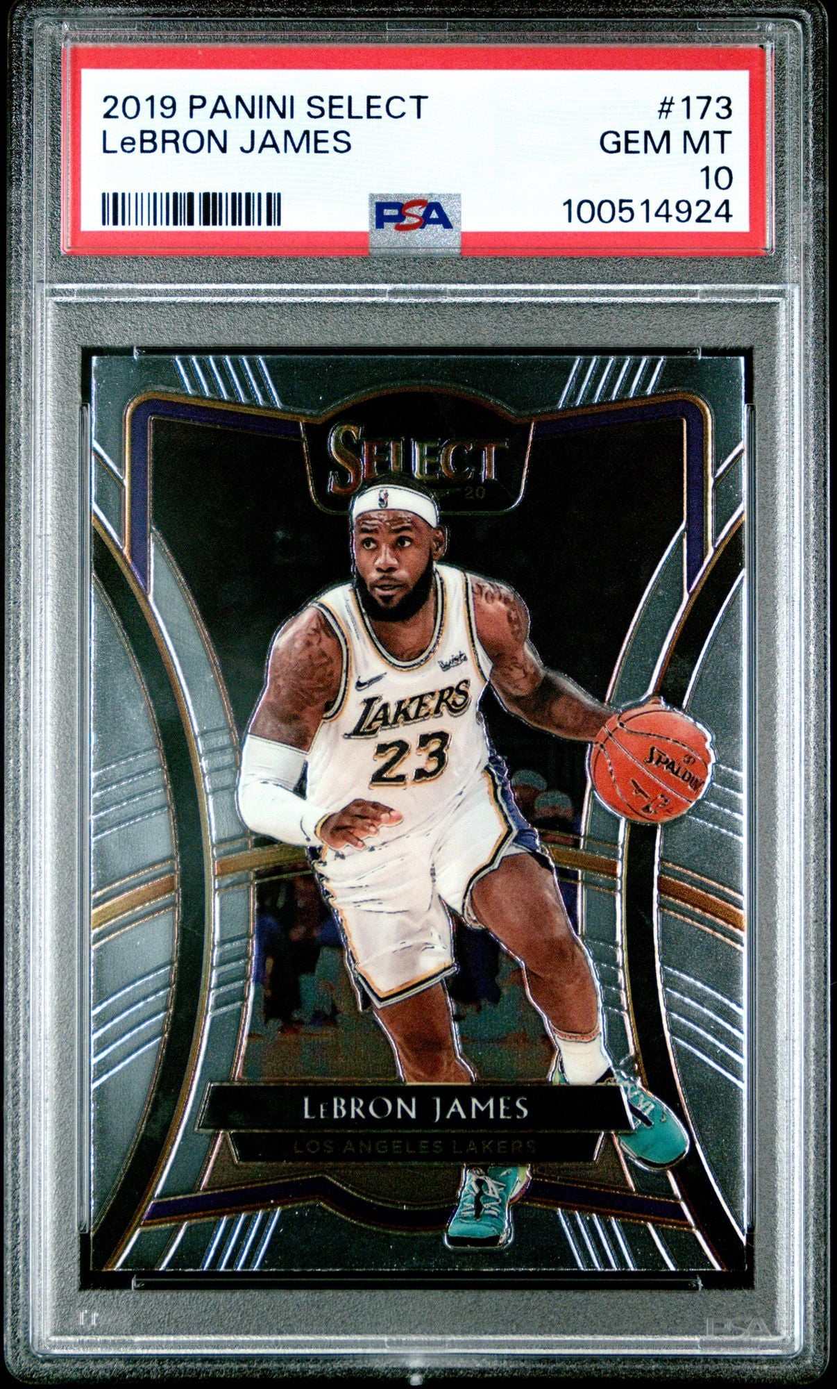 Graded 2019 Panini Select LeBron James #173 Basketball Card PSA 10 Gem Mint