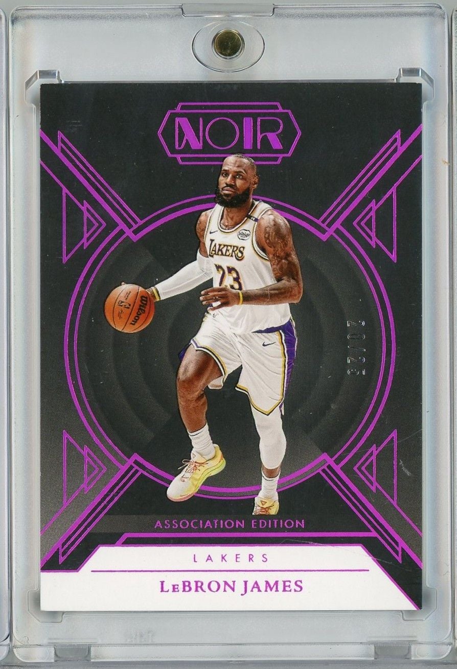 2024 Panini Noir LeBron James #2 Association Edition Pink /25 Basketball Card