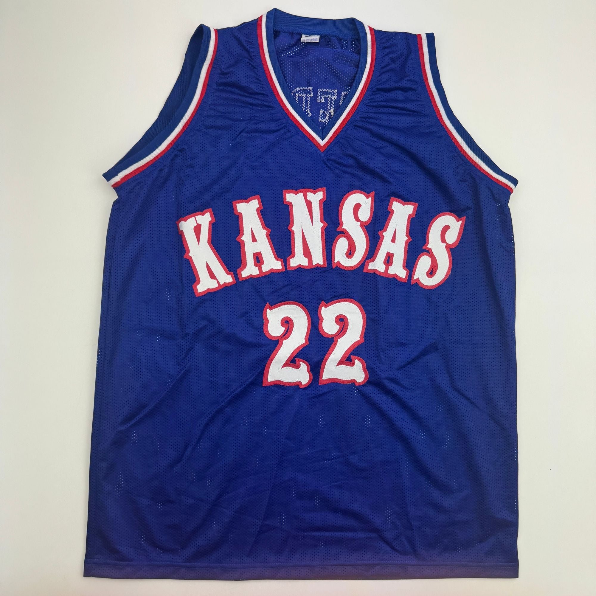 Autographed/Signed Darryn Peterson Kansas Blue College Basketball Jersey PSA/DNA COA