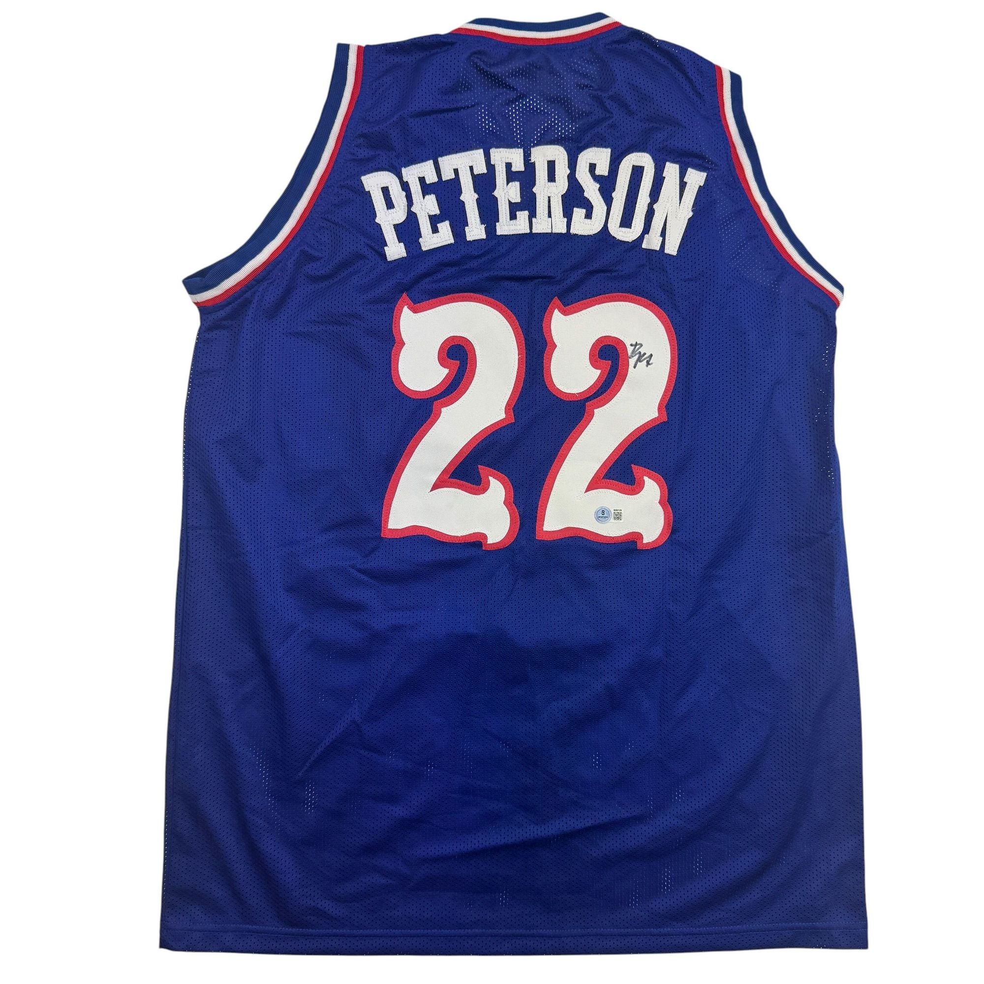 Autographed/Signed Darryn Peterson Kansas Blue College Basketball Jersey PSA/DNA COA