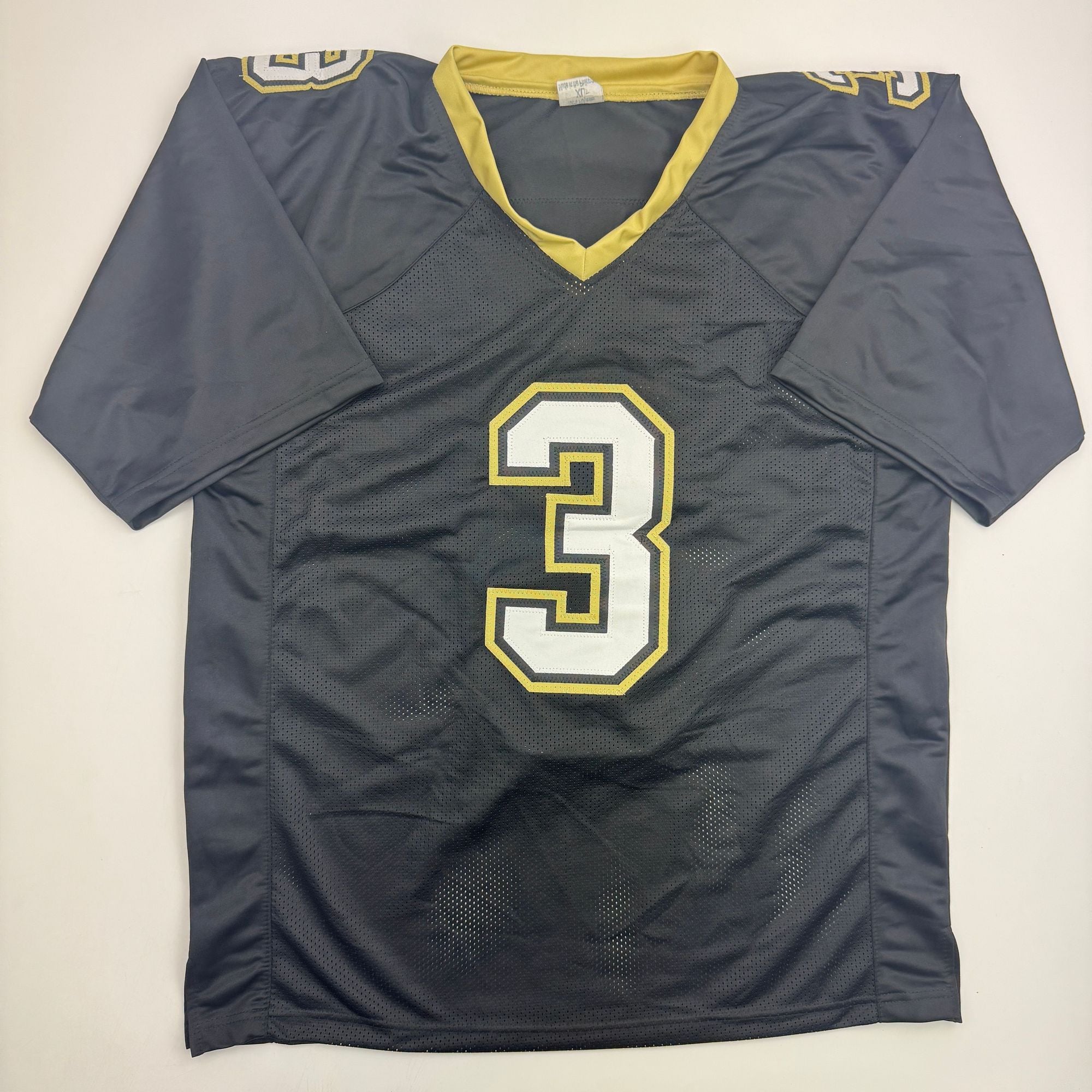 Autographed/Signed Bobby Hebert Cajun Cannon New Orleans Black Football Jersey Beckett BAS COA