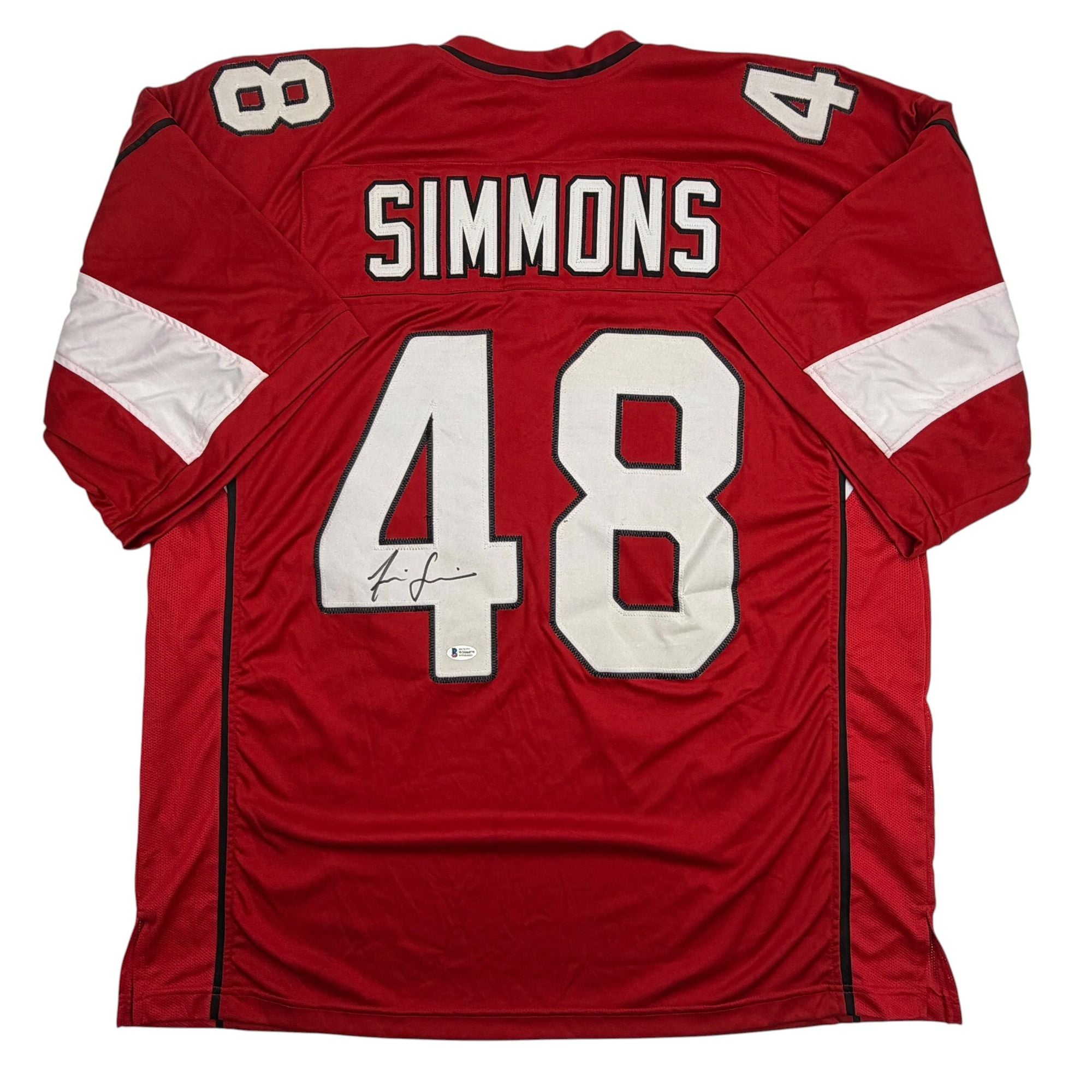Autographed/Signed Isaiah Simmons Arizona Red Football Jersey Beckett BAS COA