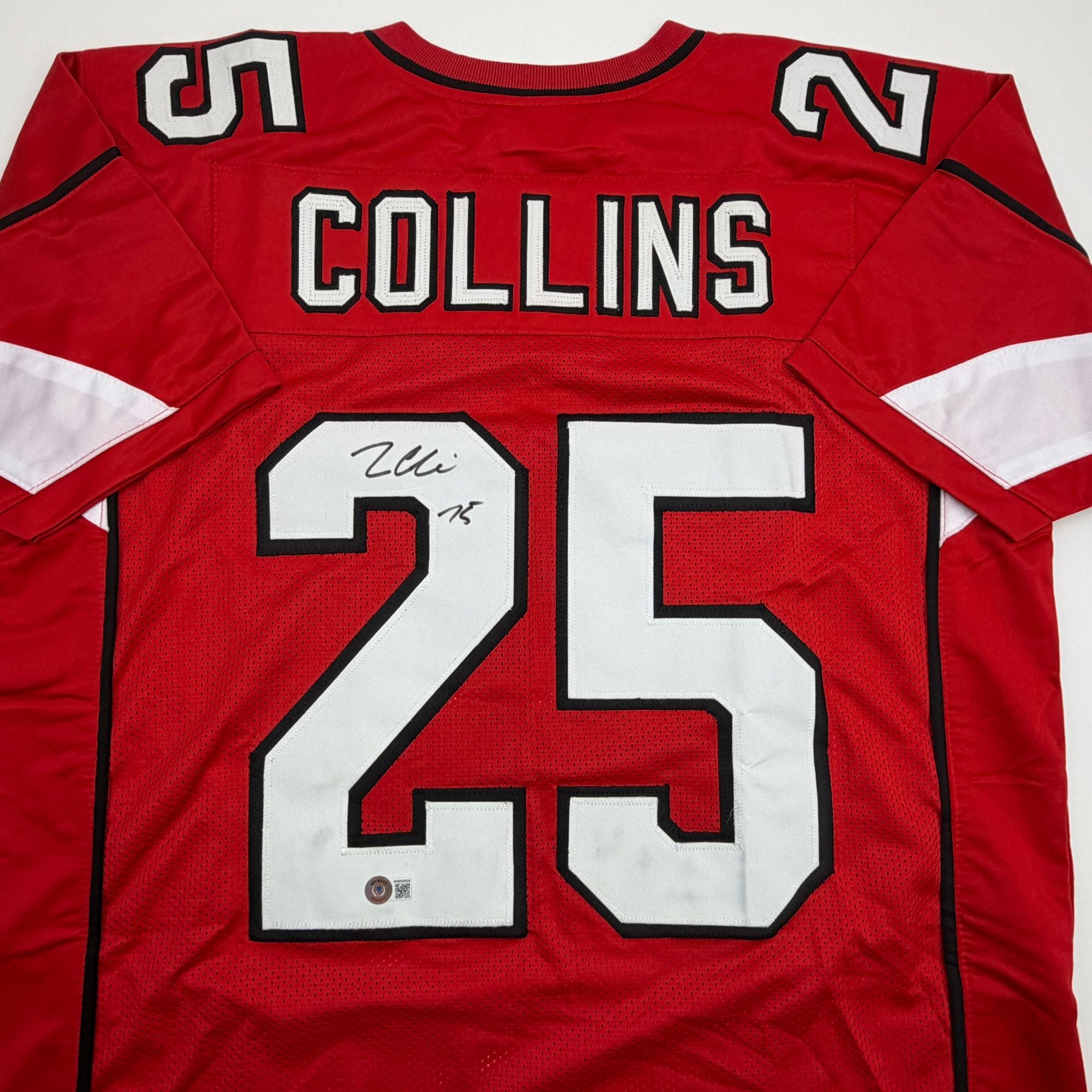 Autographed/Signed Zaven Collins Arizona Red Football Jersey Beckett BAS COA