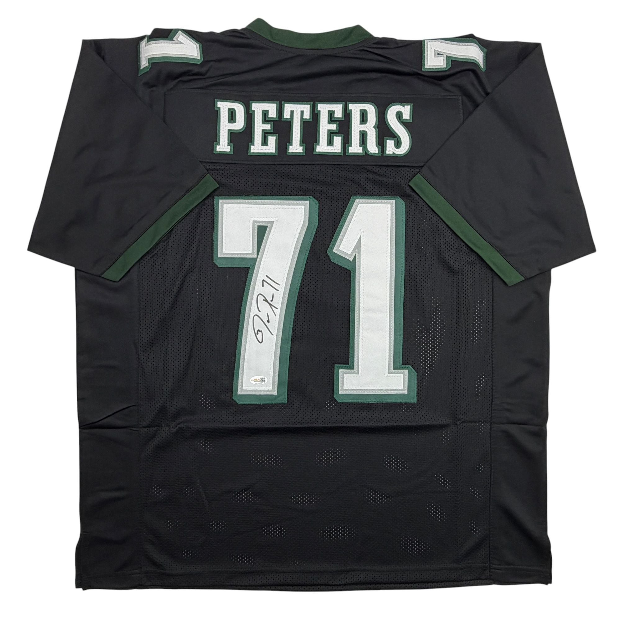 Autographed/Signed Jason Peters Philadelphia Black Football Jersey JSA COA