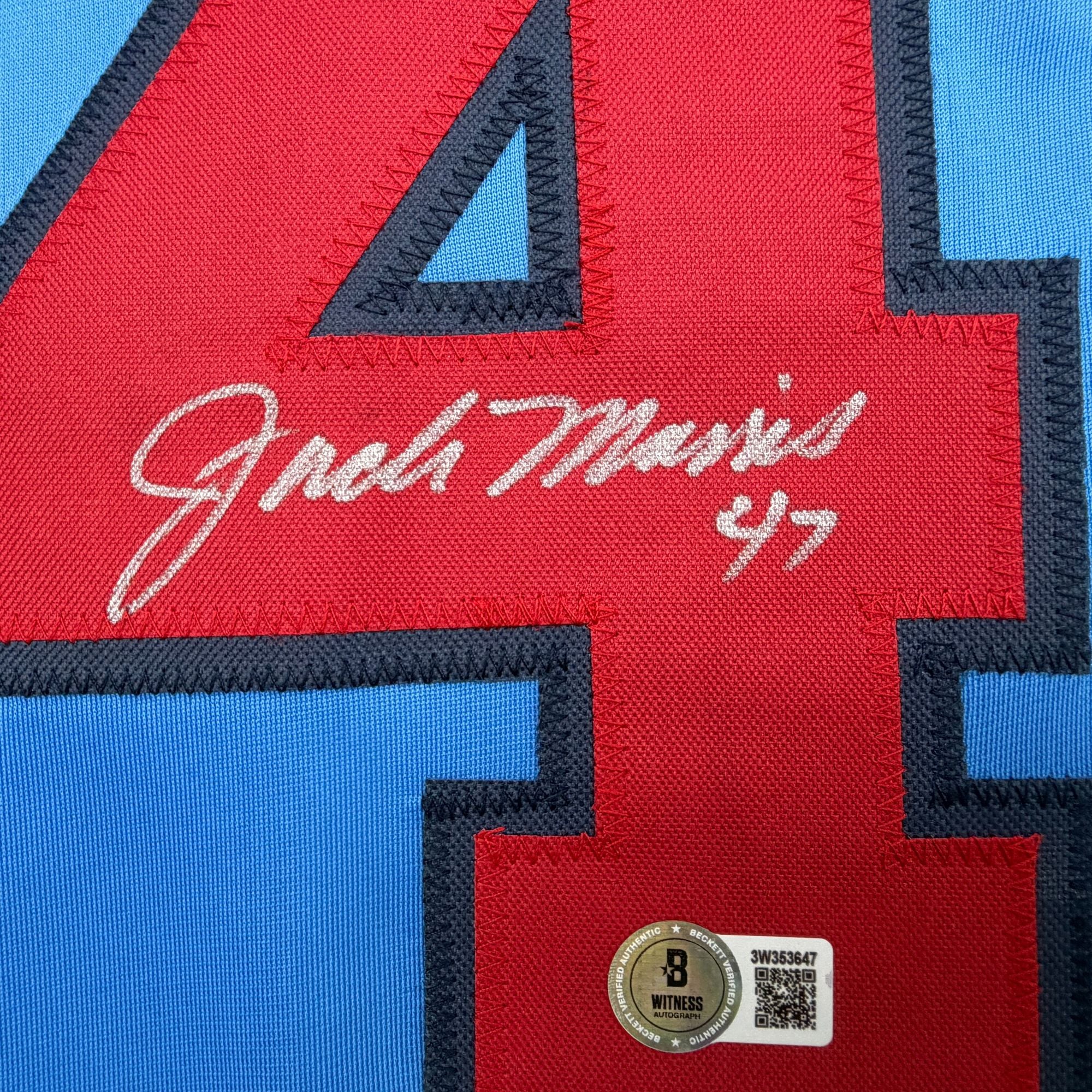 Autographed/Signed Jack Morris Minnesota Blue Baseball Jersey Beckett BAS COA