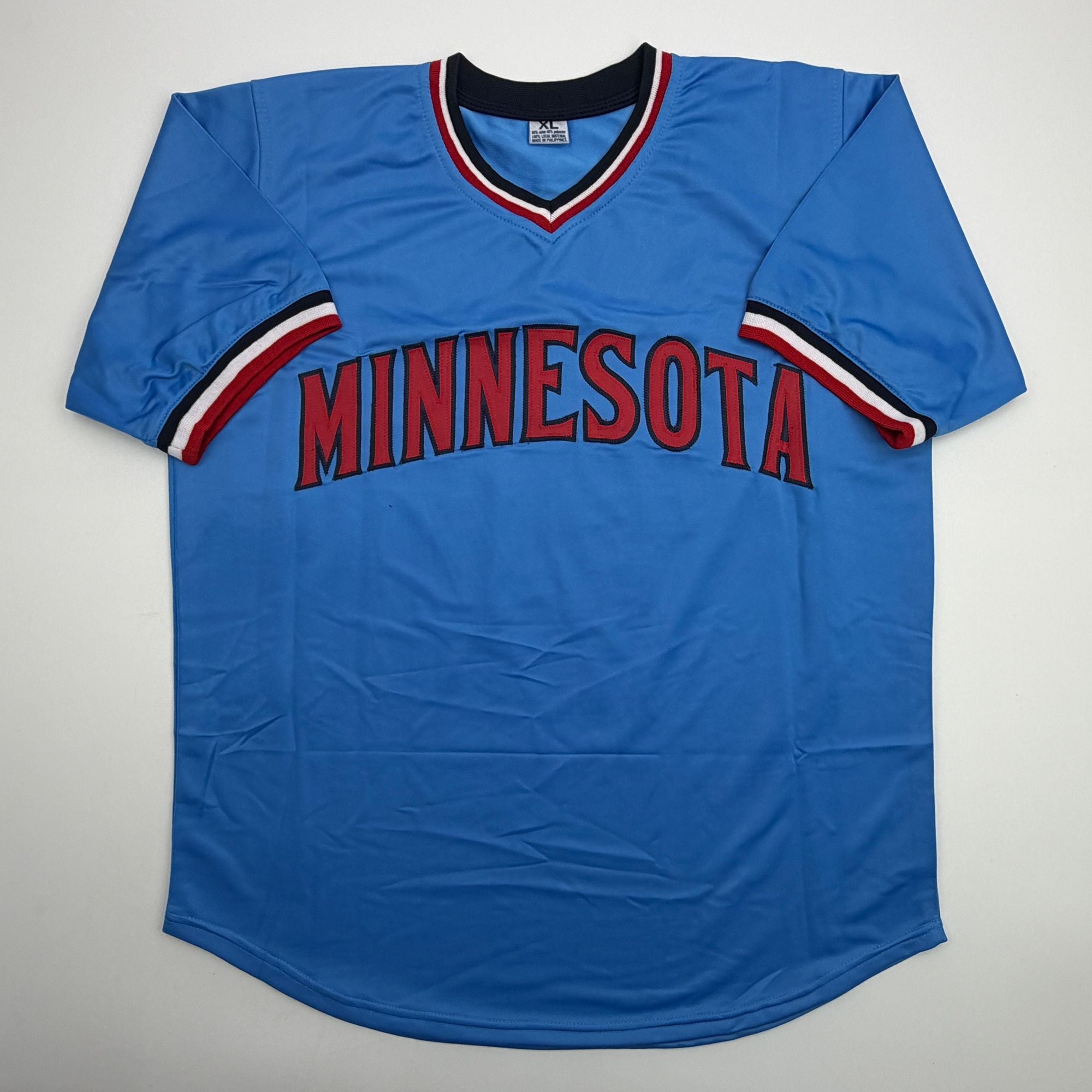 Autographed/Signed Jack Morris Minnesota Blue Baseball Jersey Beckett BAS COA