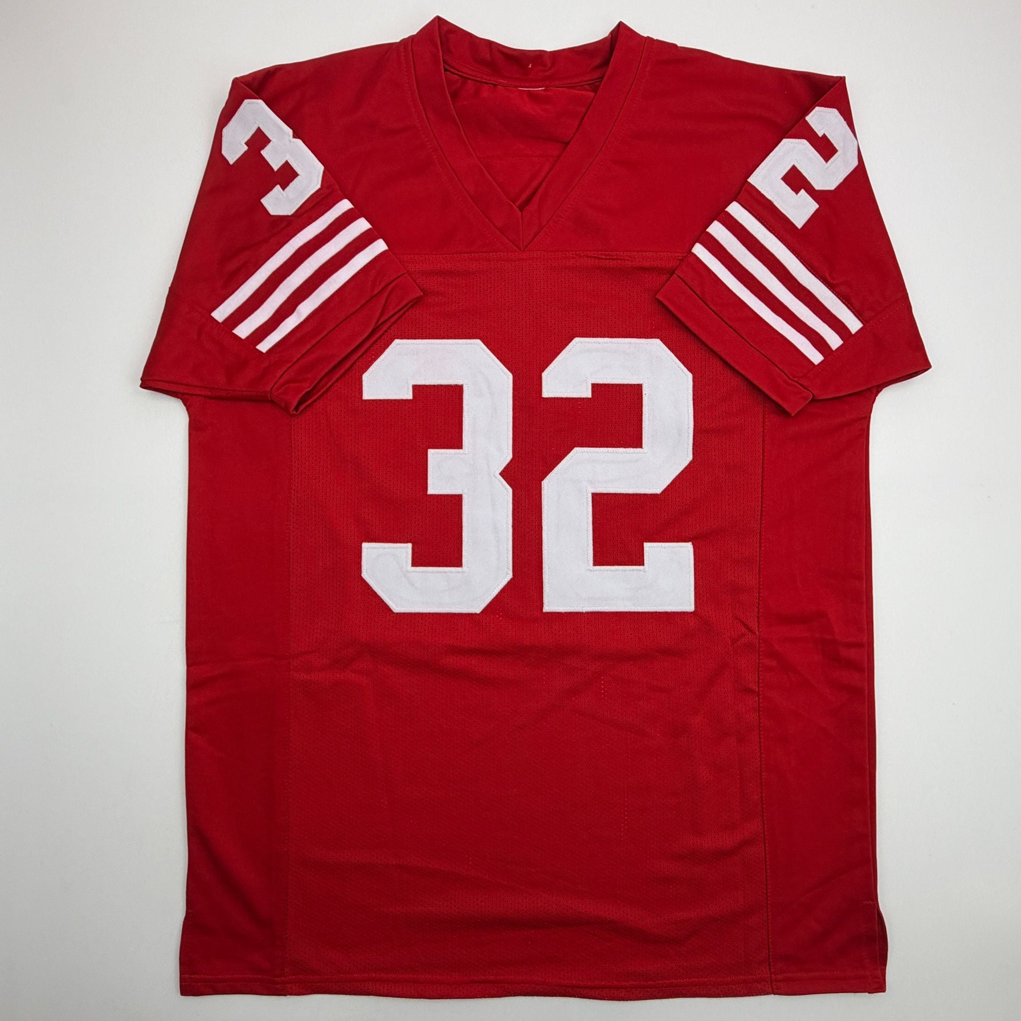 Autographed/Signed Ricky Watters San Francisco Red Football Jersey JSA COA