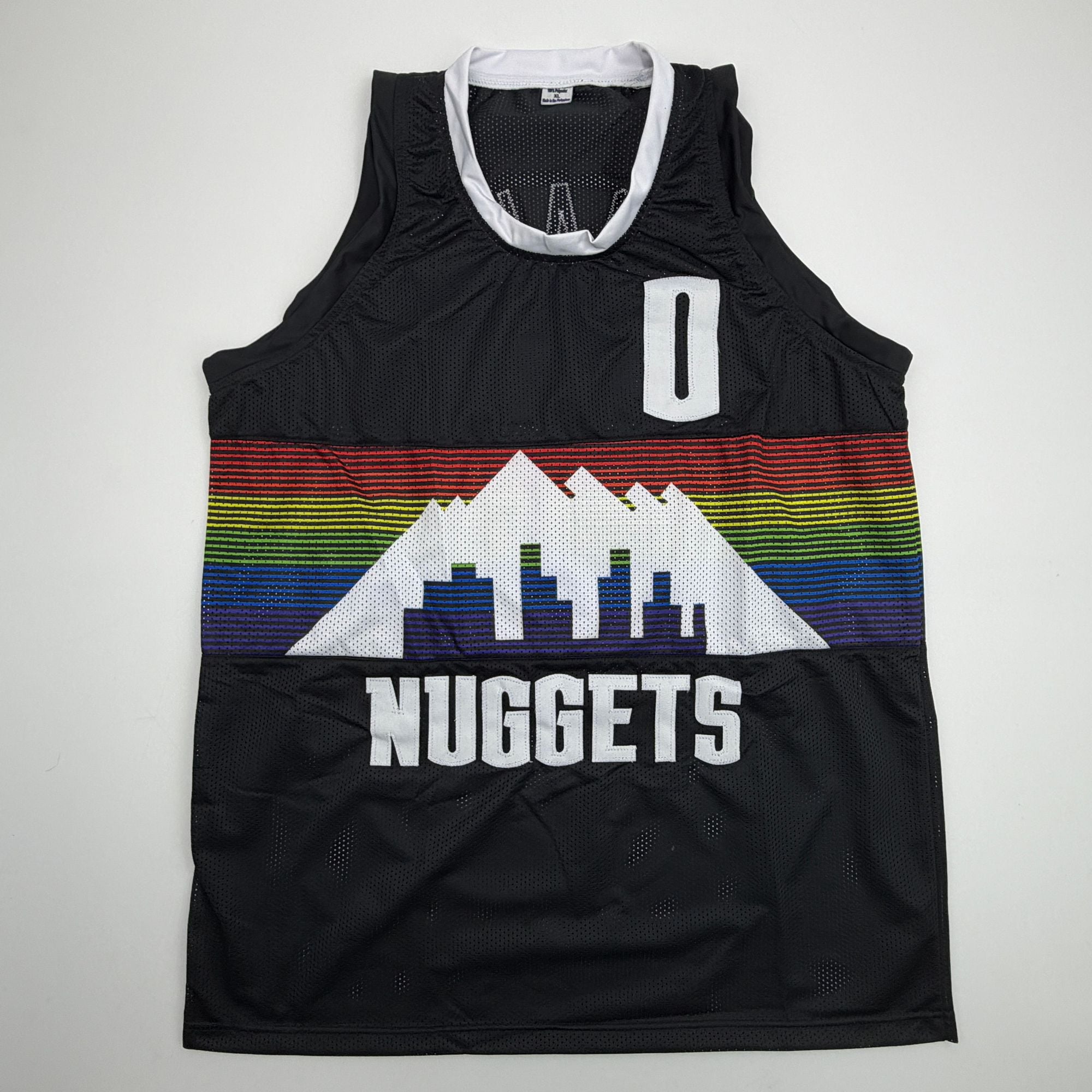 Autographed/Signed Christian Braun Denver Black Rainbow Basketball Jersey Beckett BAS COA