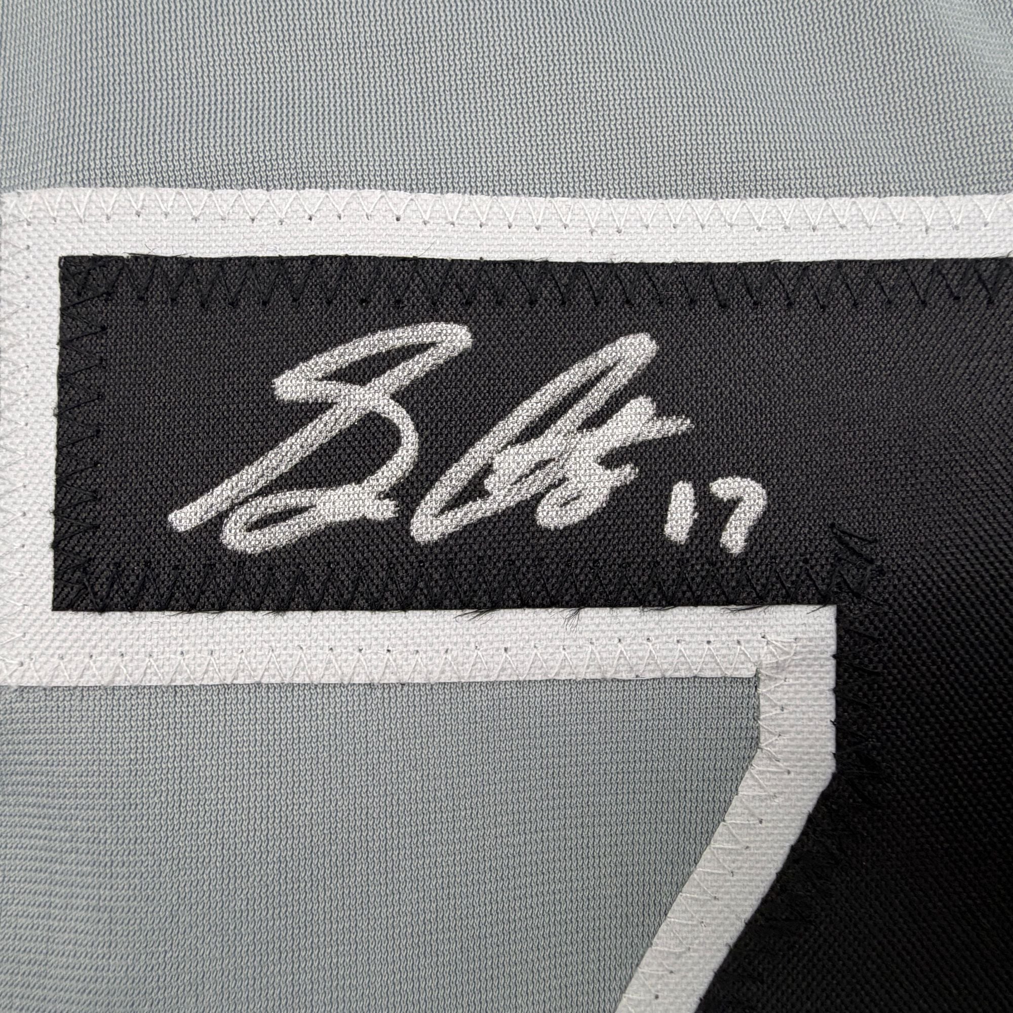 Autographed/Signed Sam Antonacci Chicago Grey Baseball Jersey Beckett BAS COA