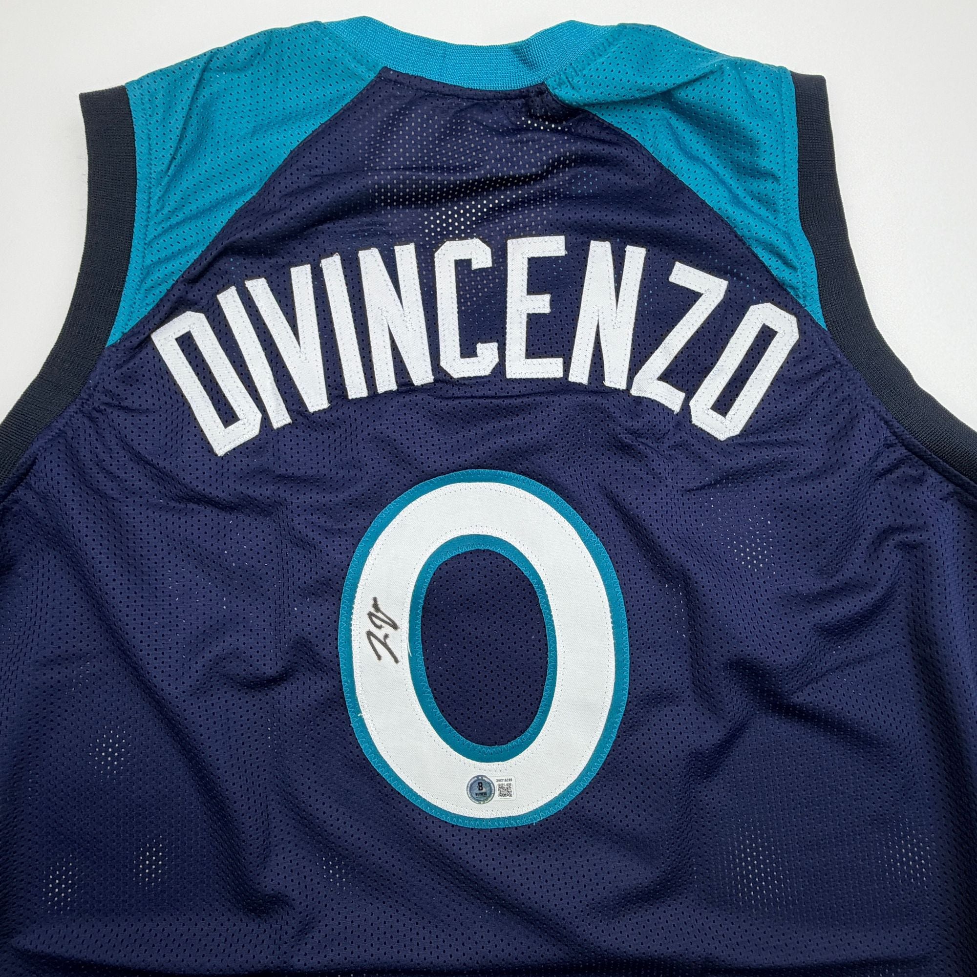 Autographed/Signed Donte Divincenzo Minnesota Blue Basketball Jersey Beckett BAS COA