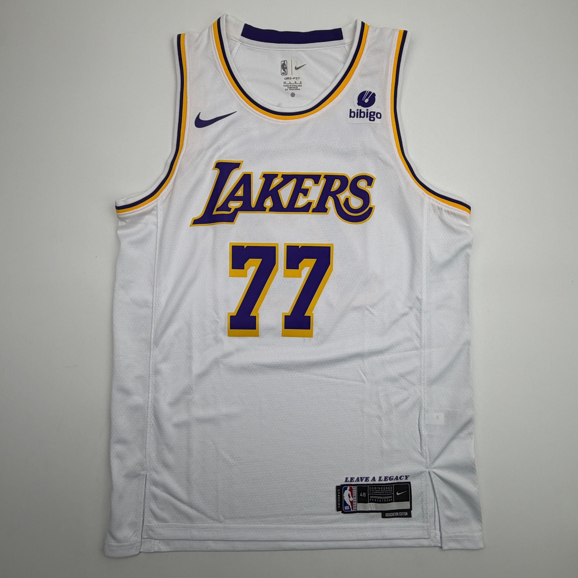 Autographed/Signed Luka Doncic Los Angeles Lakers White Authentic Basketball Jersey PSA/DNA COA