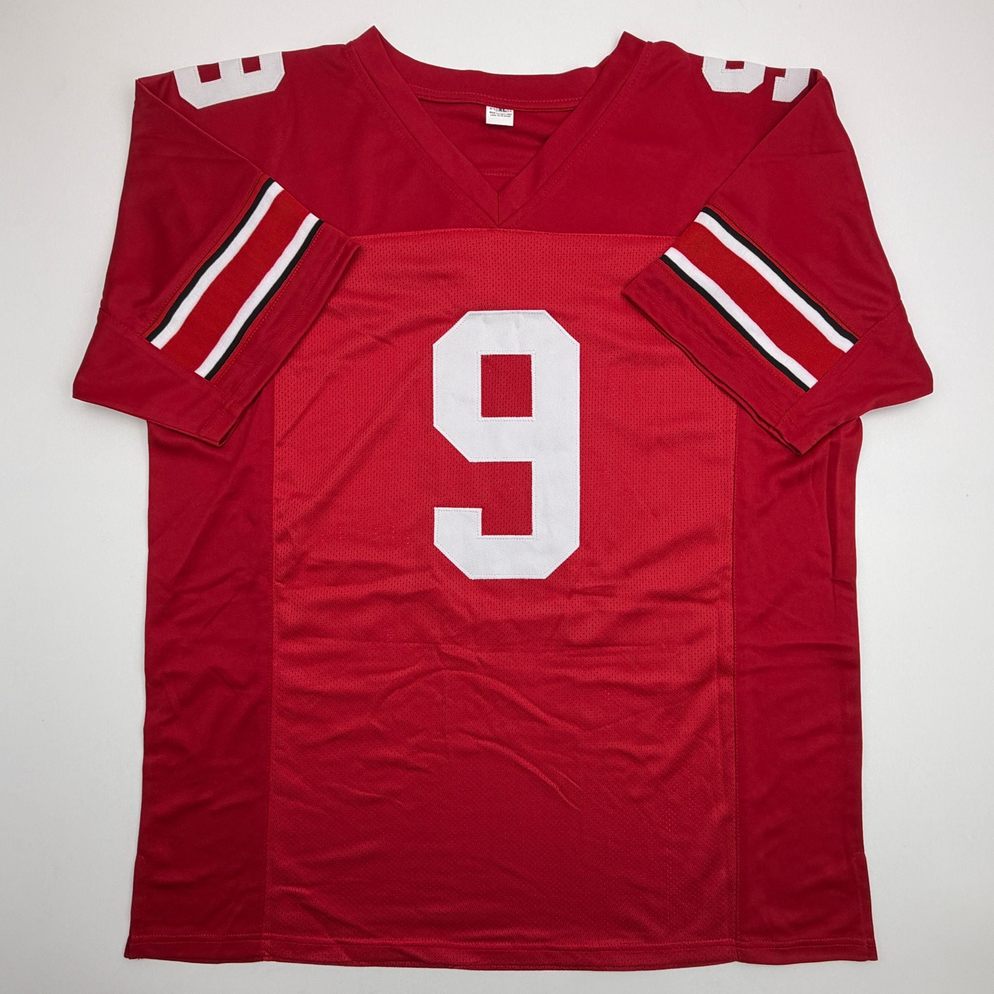 Autographed/Signed Donte Whitner Ohio State Red College Football Jersey Beckett BAS COA