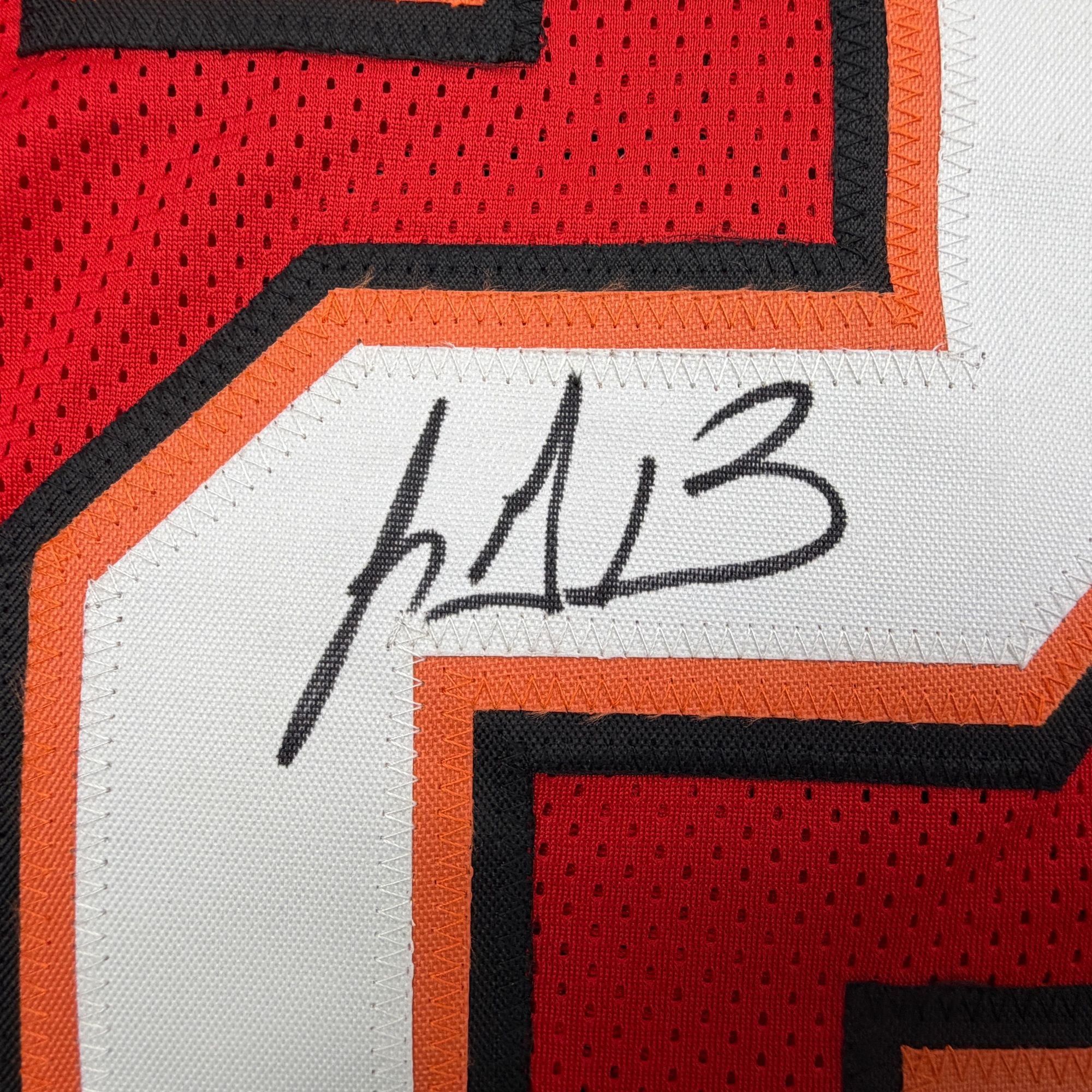 Autographed/Signed LeGarrette Blount Tampa Bay Red Football Jersey JSA COA