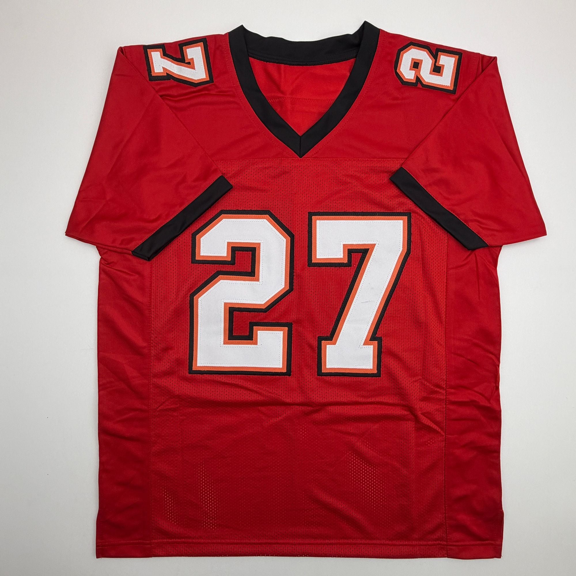 Autographed/Signed LeGarrette Blount Tampa Bay Red Football Jersey JSA COA