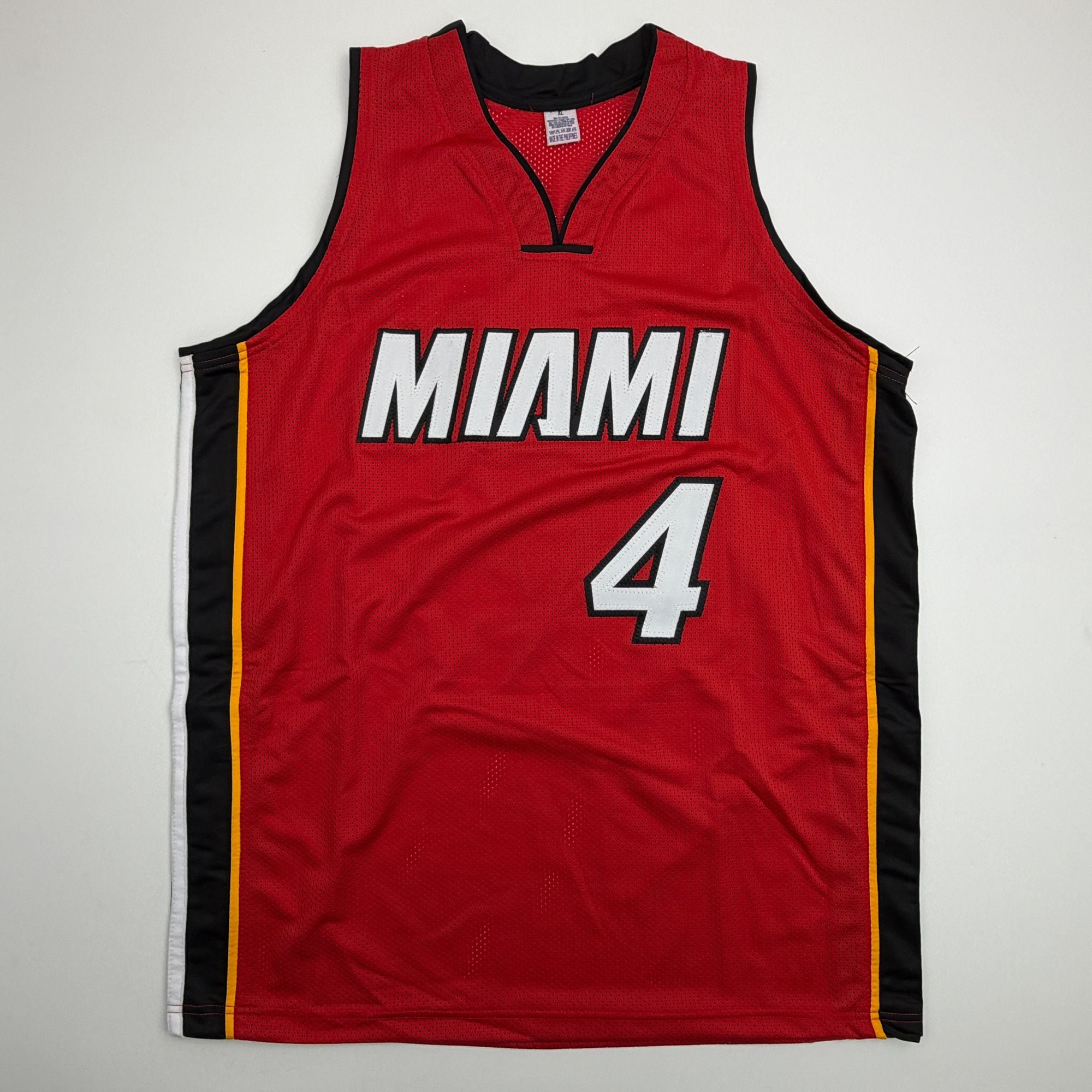 Autographed/Signed Caron Butler Miami Red Basketball Jersey Beckett BAS COA