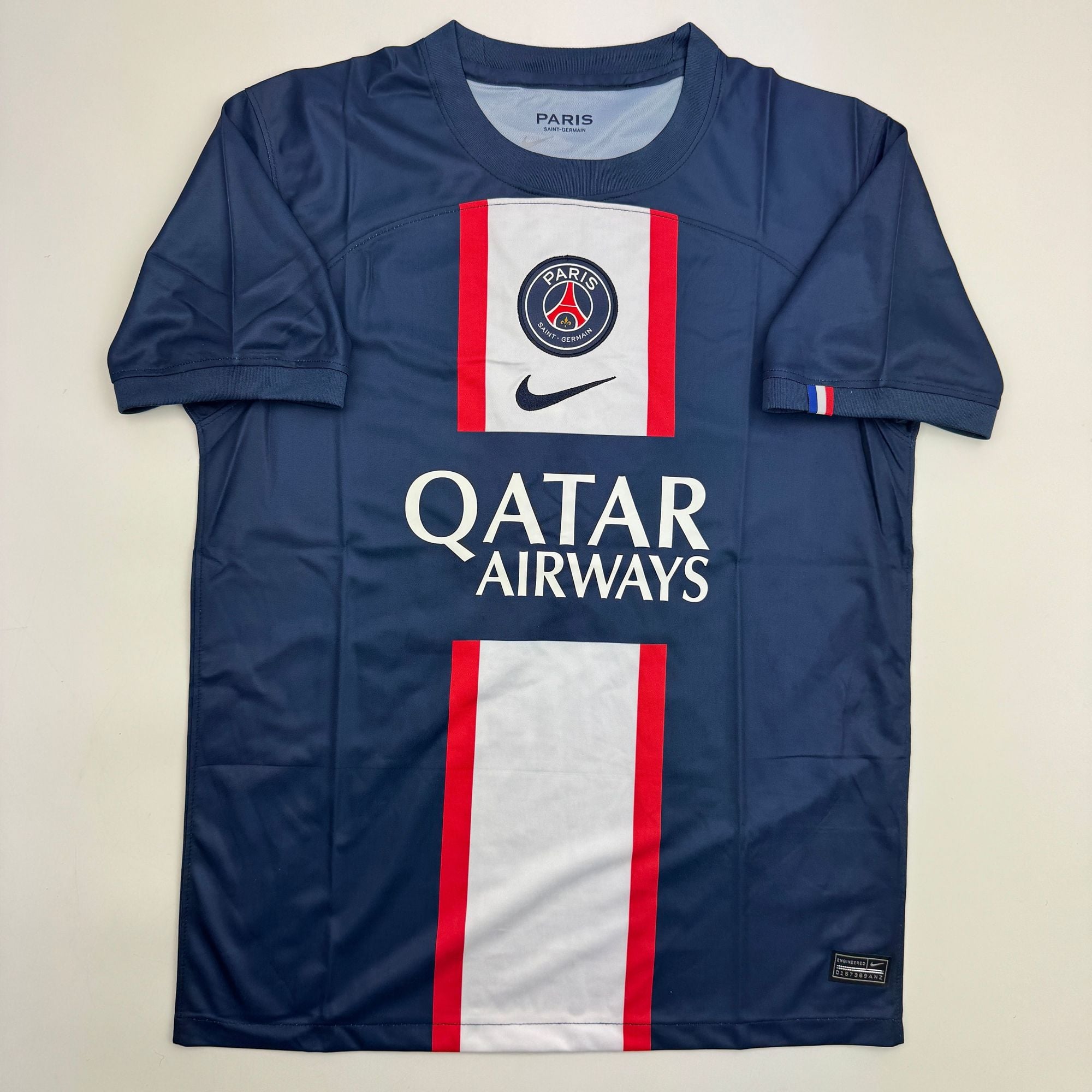 Autographed/Signed Neymar Jr. PSG Paris Saint-Germain Blue Soccer Futbol Jersey Beckett BAS COA