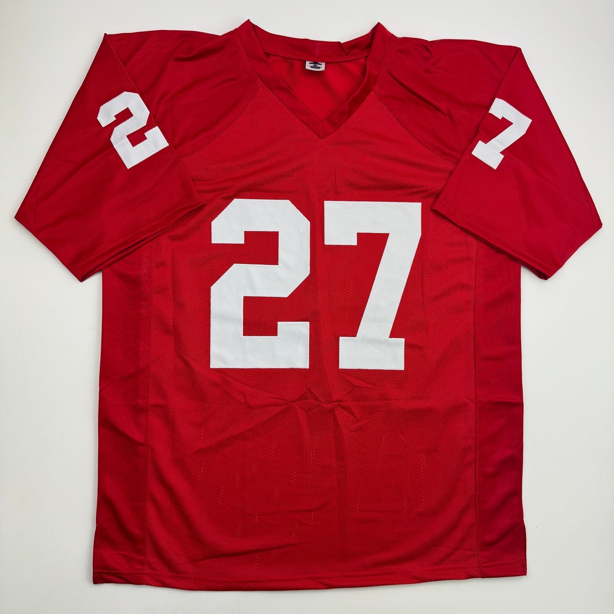 Autographed/Signed Irving Fryar "Scoring Explosion" Nebraska Red College Football Jersey Beckett BAS COA