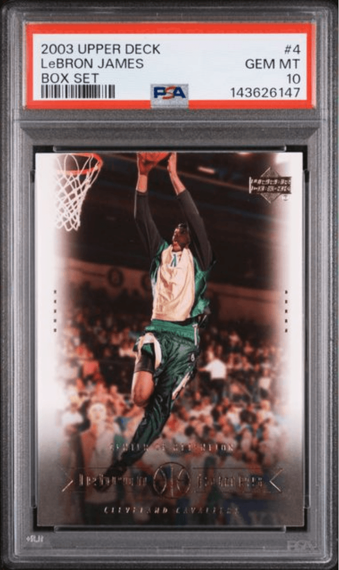 Graded 2003 Upper Deck LeBron James #4 Box Set Rookie RC Basketball Card PSA 10 Gem Mint