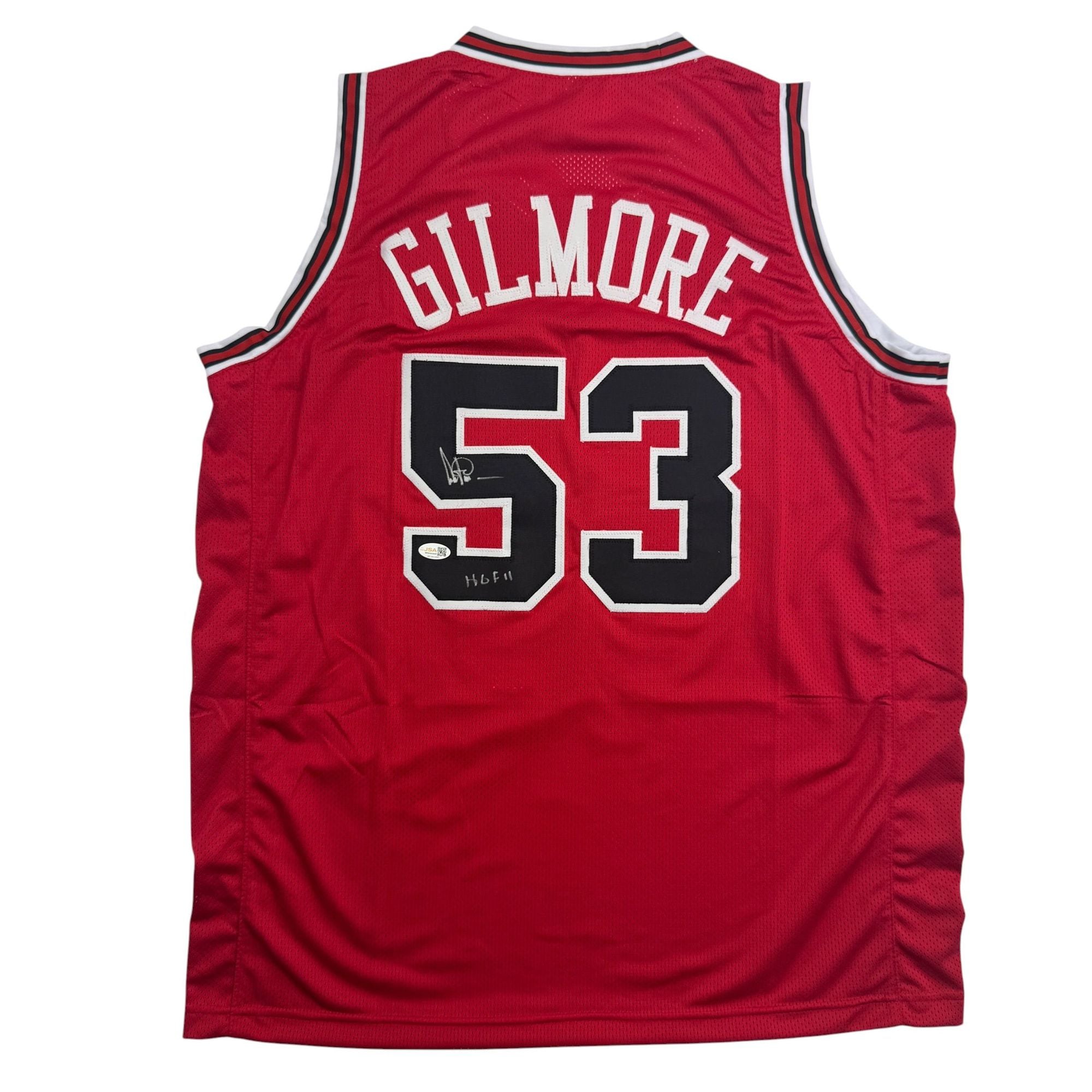 Autographed/Signed Artis Gilmore Chicago Red Basketball Jersey JSA COA