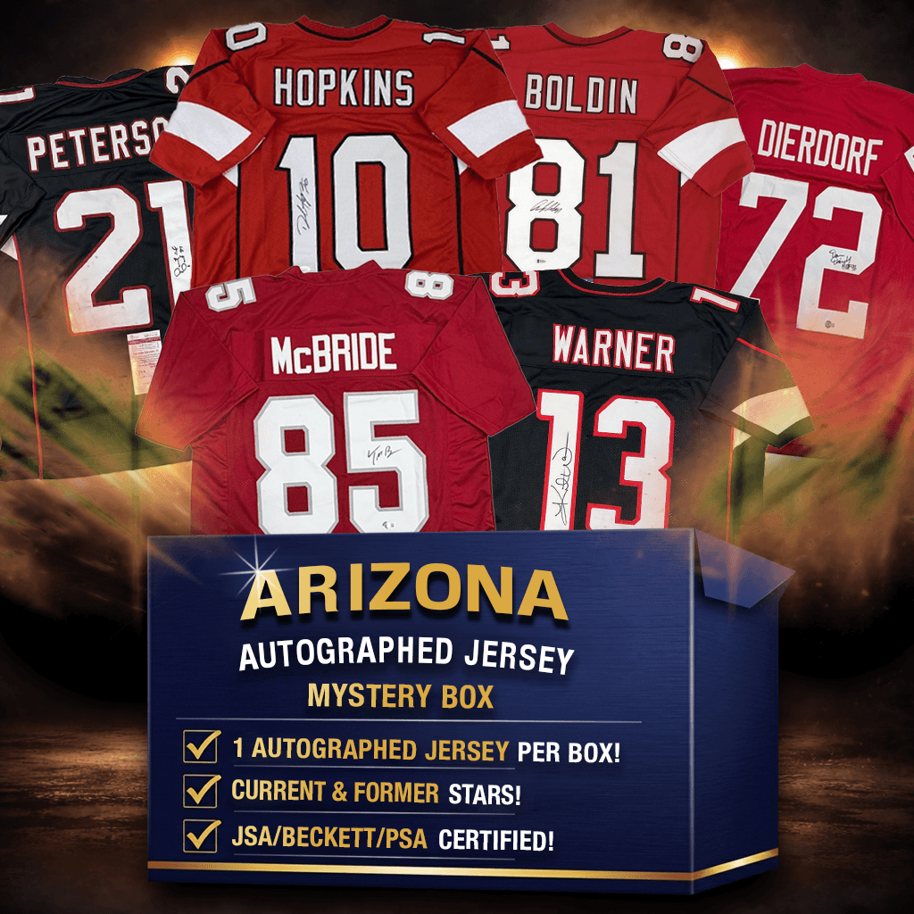 Autographed/Signed Arizona Football Jersey Mystery Box with PSA JSA or Beckett COA