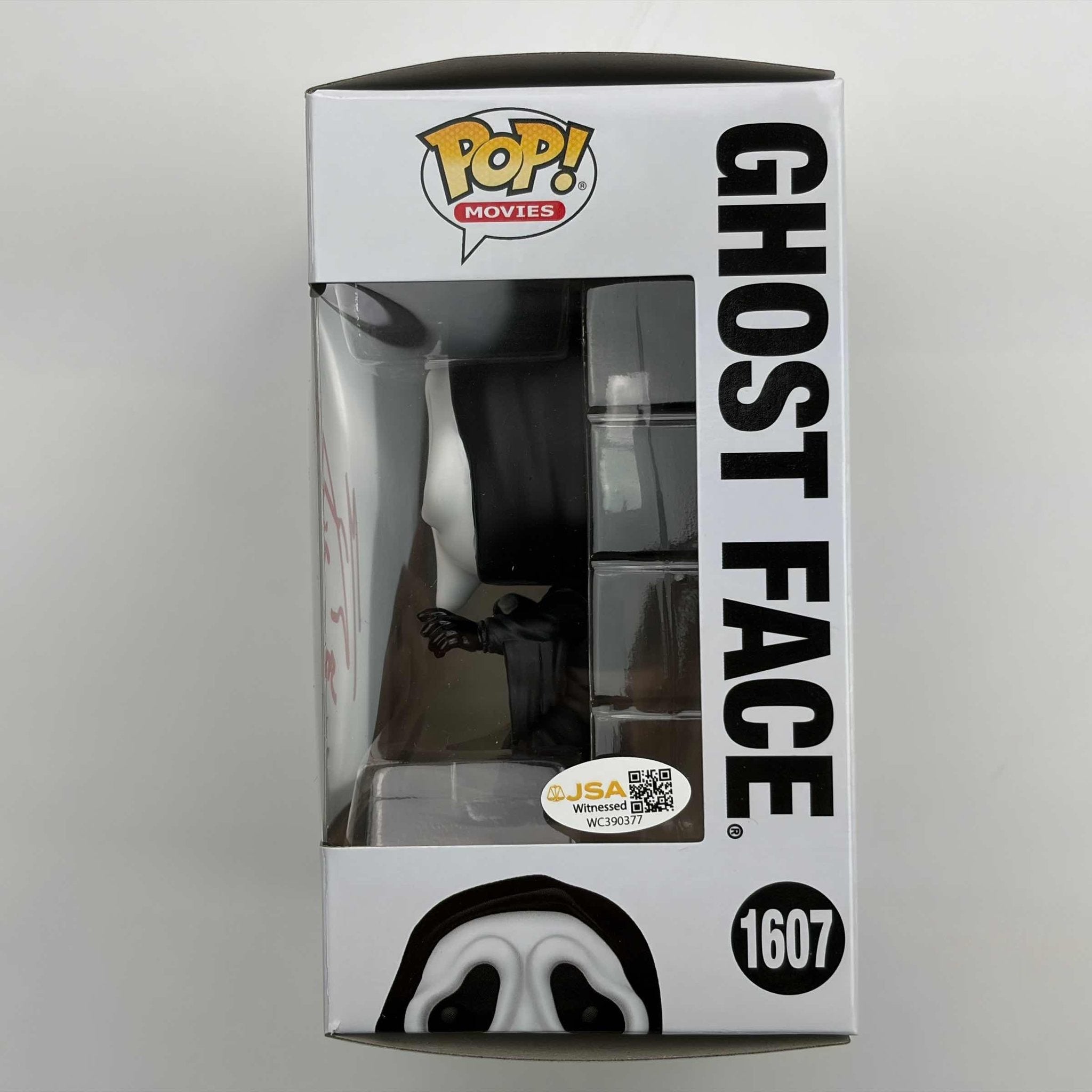 Autographed/Signed Matthew Lillard Inscribed Stu Ghostface Scream Funko Pop #1607 Movie Figurine Toy JSA COA