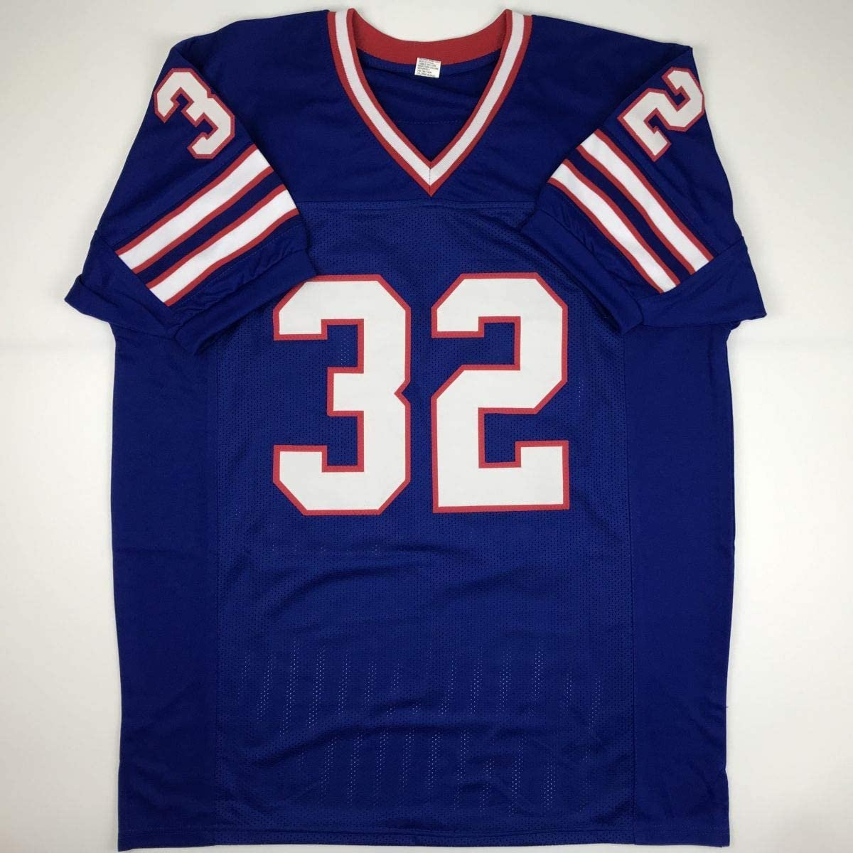 Autographed/Signed OJ O.J. Simpson Buffalo Blue Football Jersey JSA COA