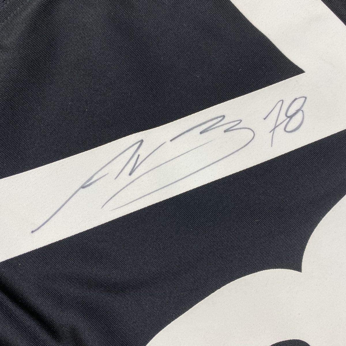 Framed Autographed/Signed Alejandro Villanueva 35x39 Pittsburgh Black Football Jersey PSA/DNA COA
