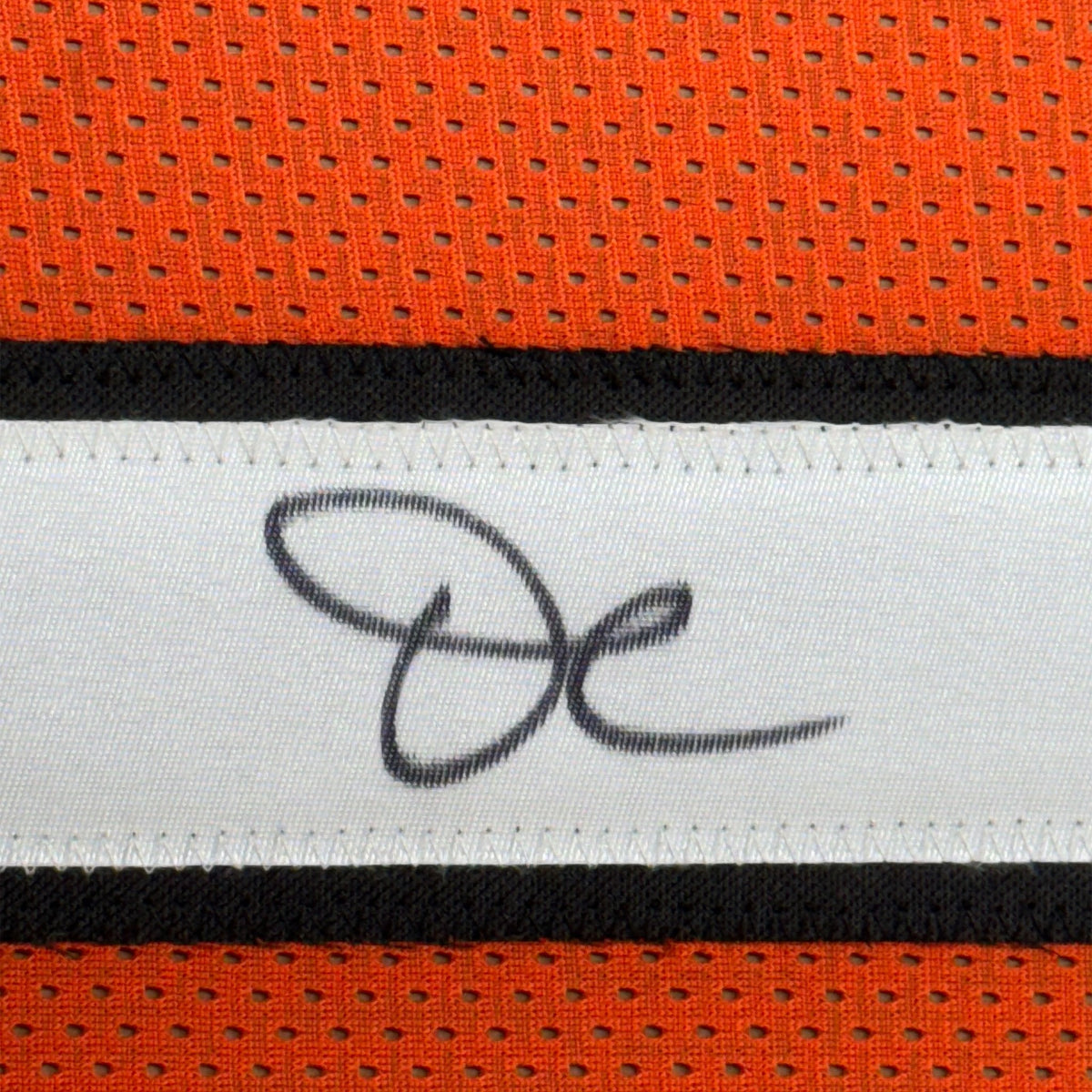 Framed Autographed/Signed Ja'Marr Chase 35x39 Cincinnati Orange Football Jersey Beckett BAS COA