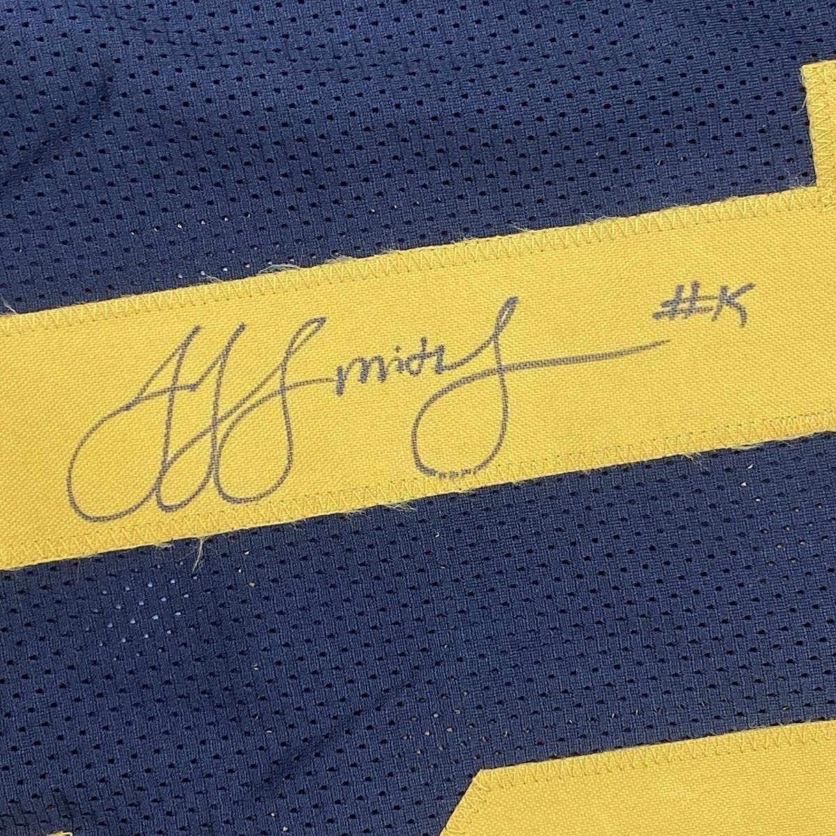 Framed Autographed/Signed JuJu Smith-Schuster 35x39 Pittsburgh Color Rush Football Jersey Beckett BAS COA