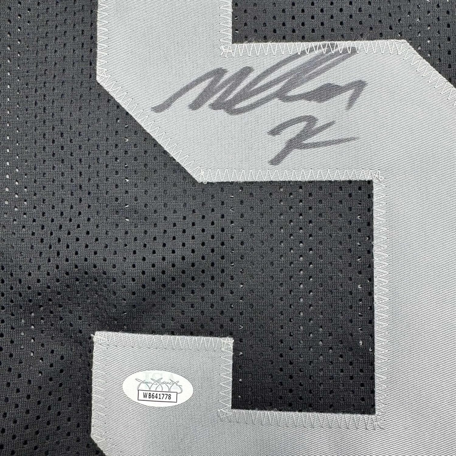 Framed Autographed/Signed Malcolm Koonce 35x39 Las Vegas Oakland Black Football Jersey JSA COA