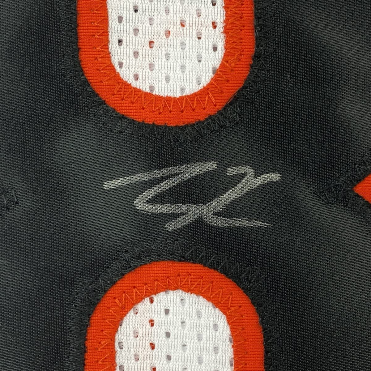 Framed Autographed/Signed Tee Higgins 35x39 Cincinnati White Football Jersey JSA COA