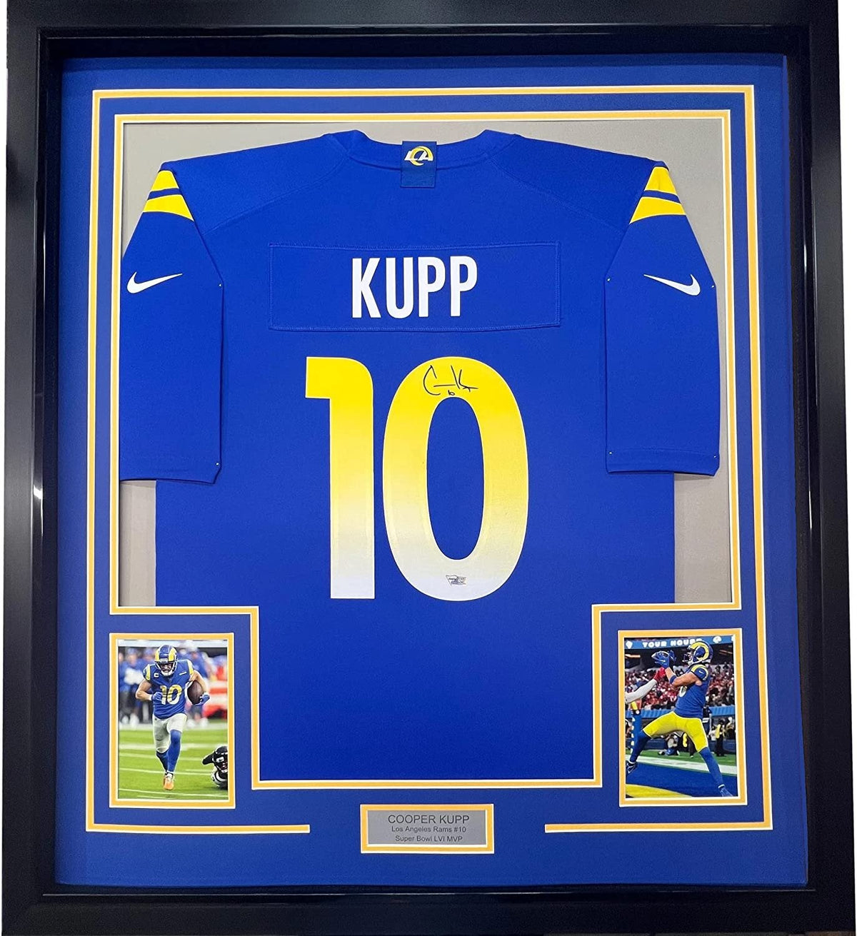 Framed Custom Frame Your Jersey 35x39 Professionally Framed & Matted Deluxe Framing with Photos Jersey Free Shipping