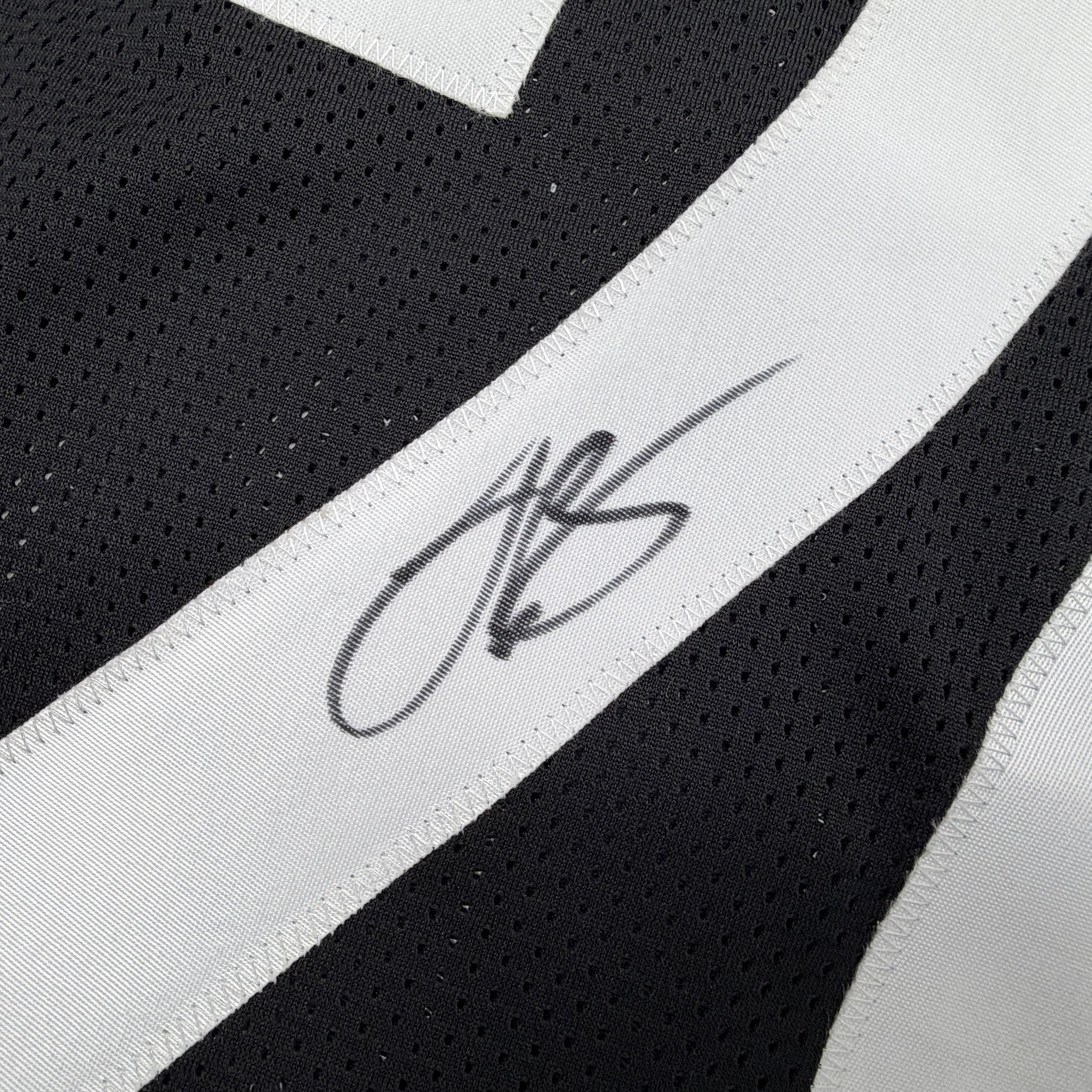 Autographed/Signed Le'Veon LeVeon Bell Pittsburgh Black Football Jersey Beckett BAS COA