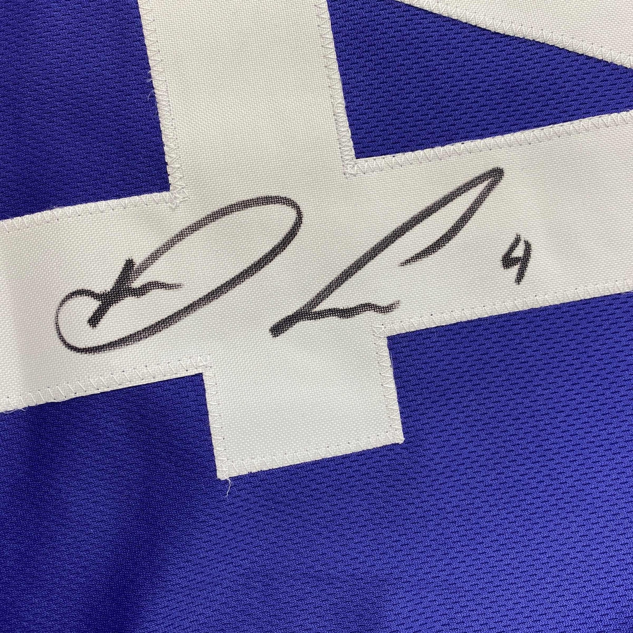 Autographed/Signed Dalvin Cook #4 Minnesota Purple Football Jersey Beckett BAS COA