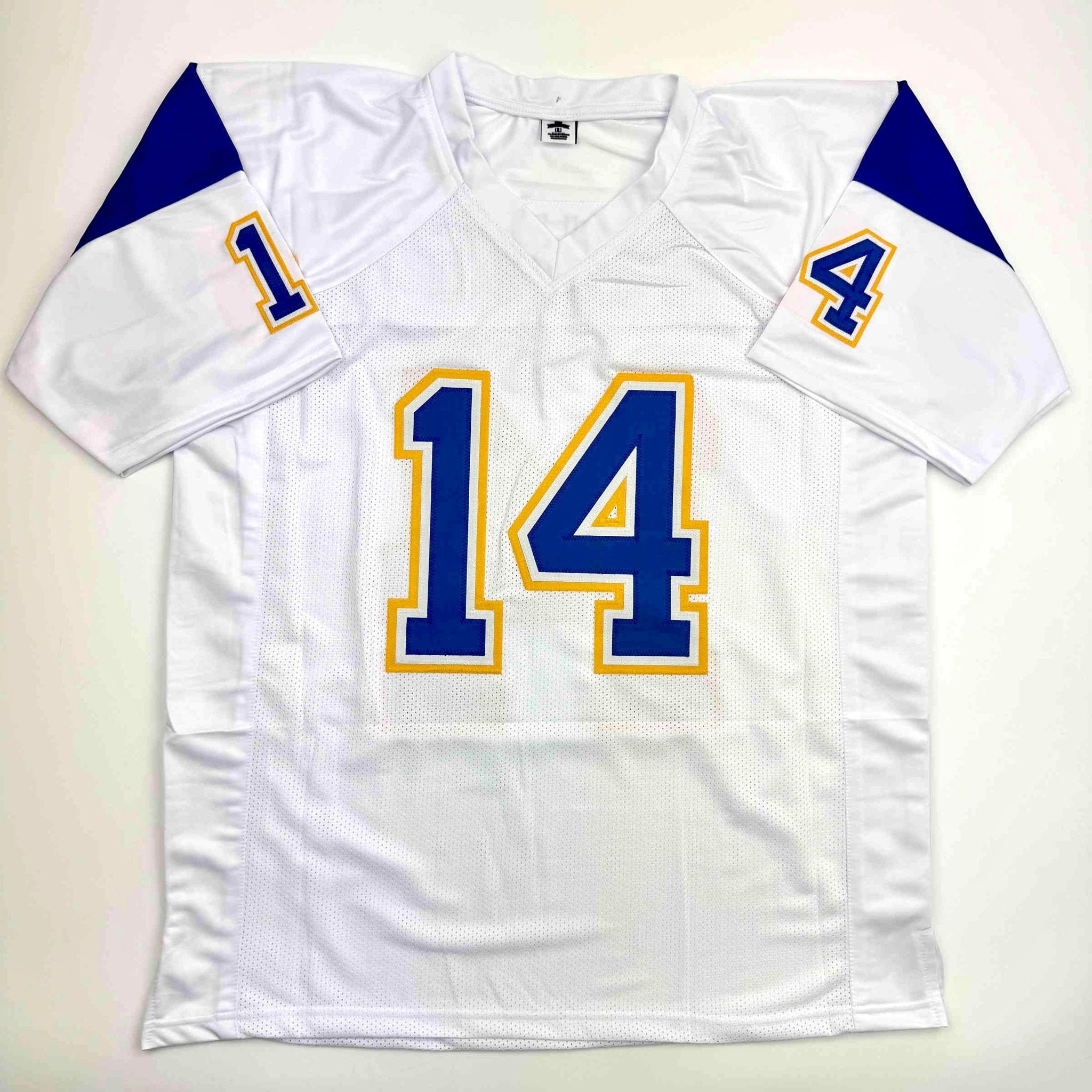 Autographed/Signed Dan Fouts San Diego White Football Jersey Beckett BAS COA