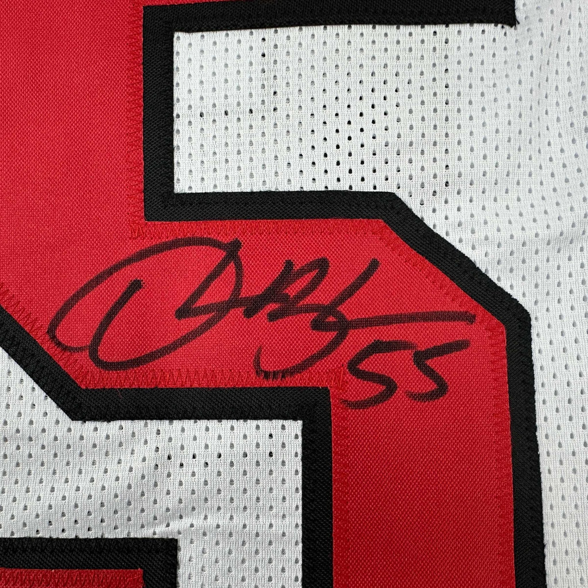 Autographed/Signed Derrick Brooks Tampa Bay White Football Jersey JSA COA